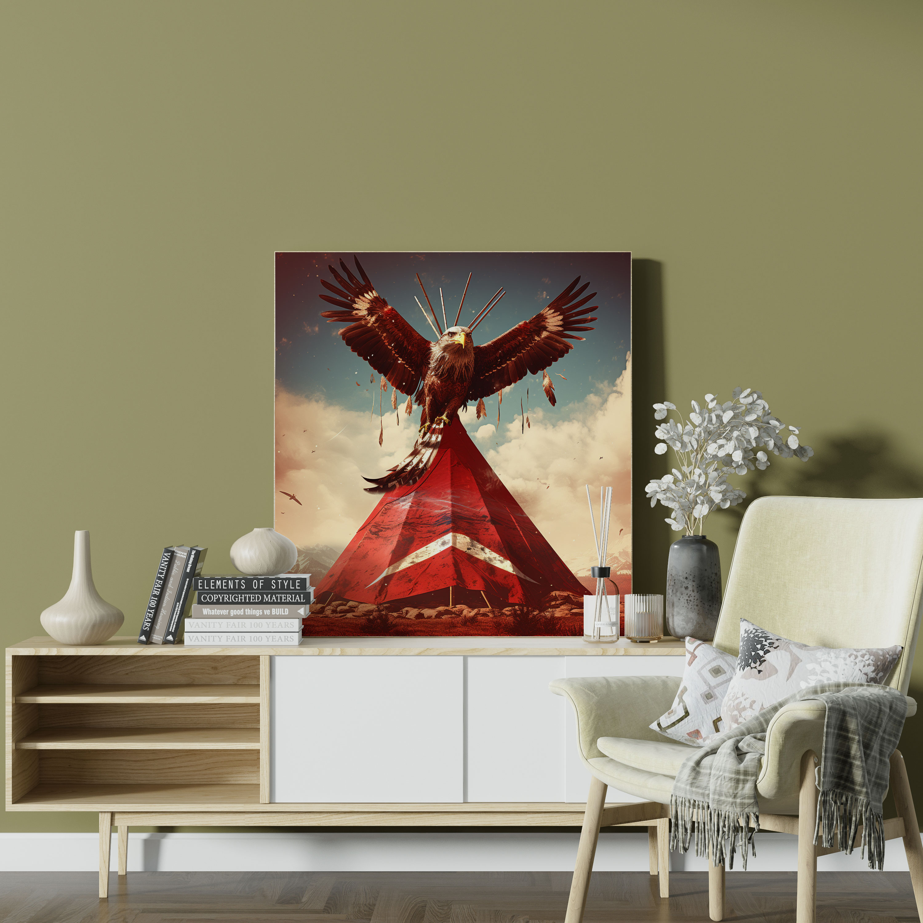 Red Indian Canvas Print - Red Indian, Canvas Print, Home Decoration, Wall Decoration