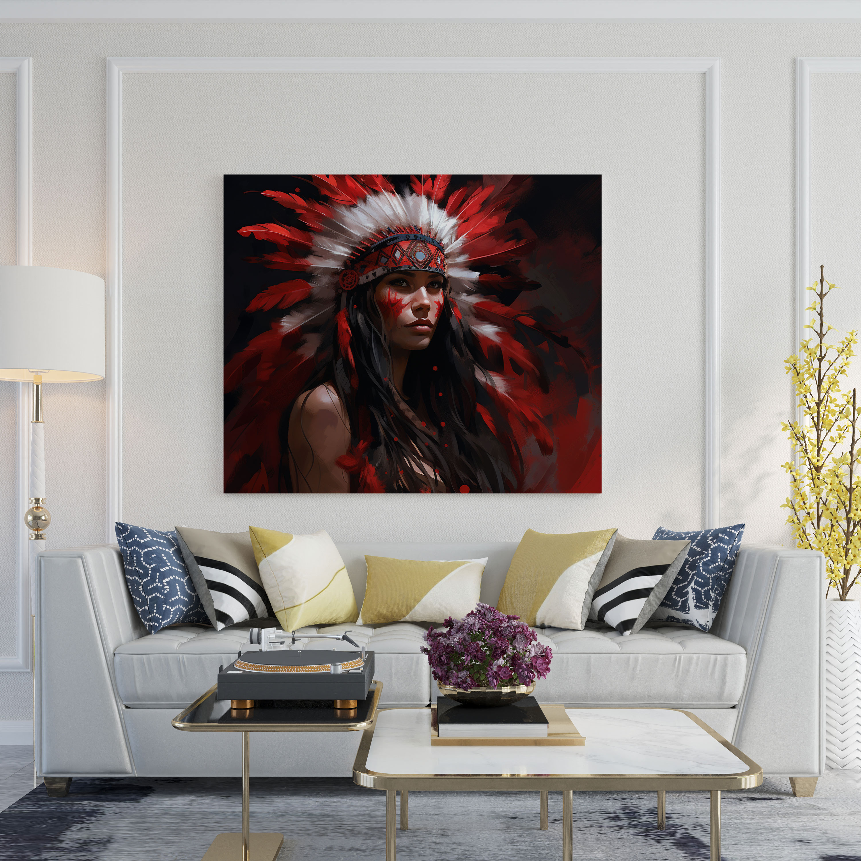 Red Indian Canvas Print - Red Indian, Canvas Print, Canvas Wall Art, Canvas