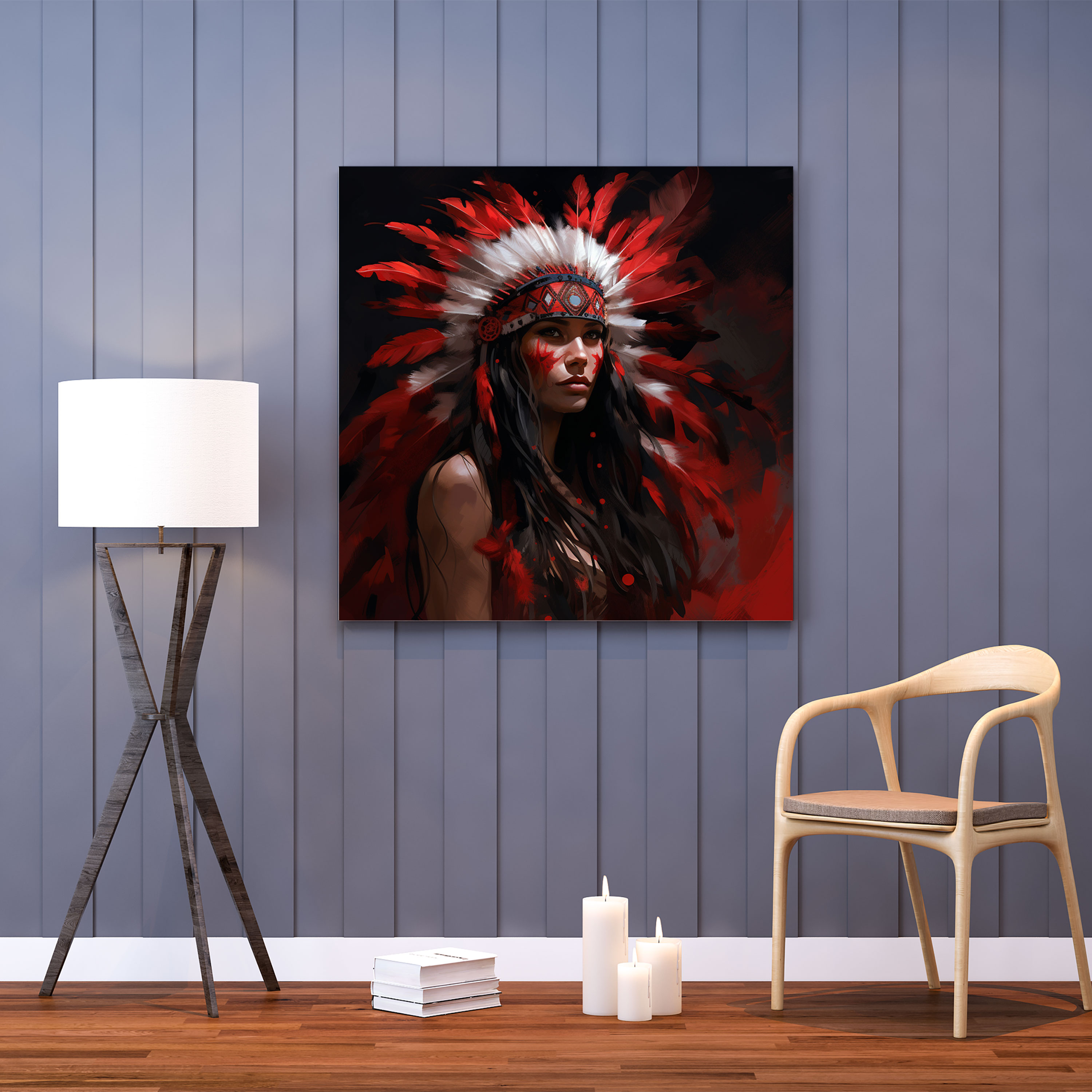 Red Indian Canvas Print - Red Indian, Canvas Print, Canvas Wall Art, Canvas