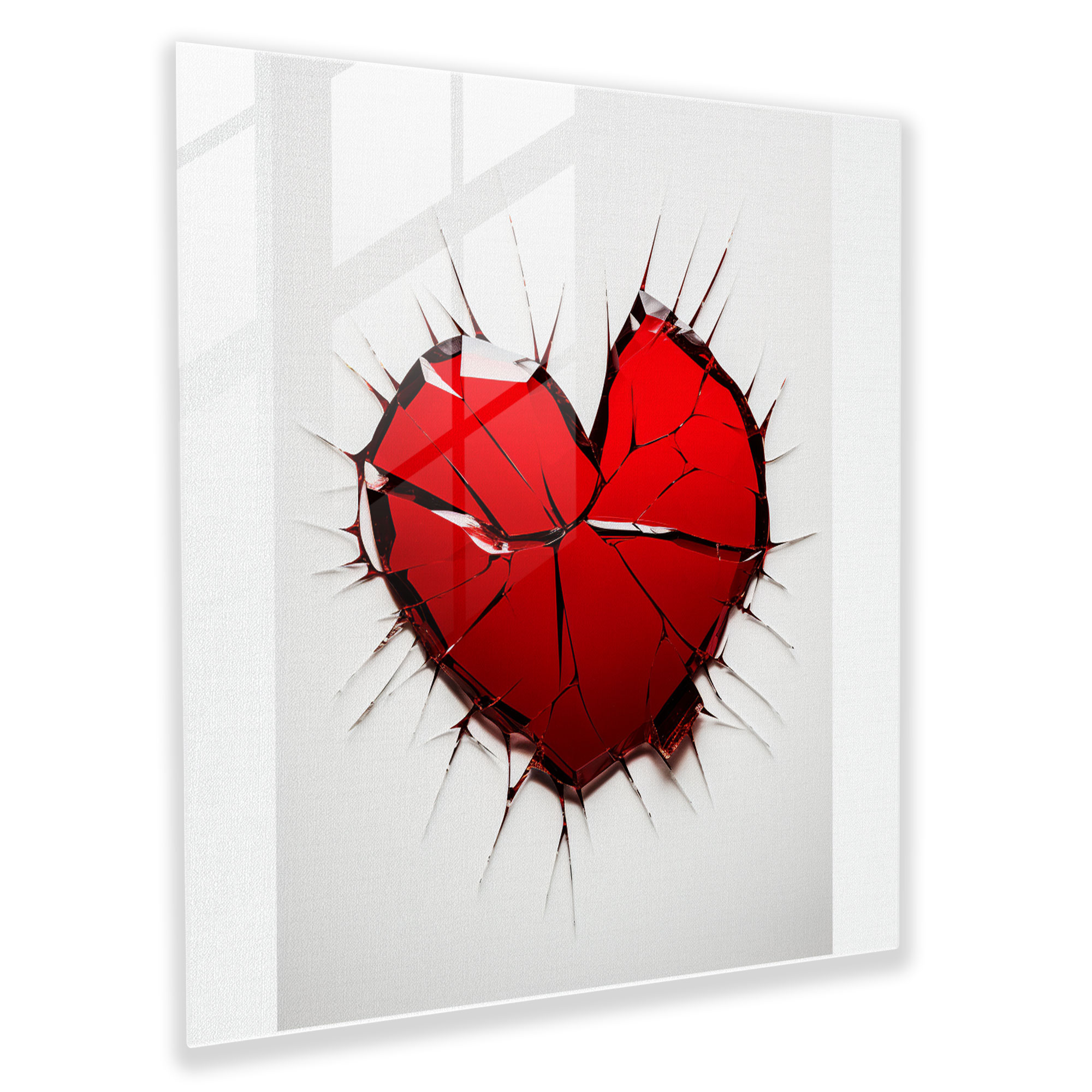 Fragments Of Rejection - Glass Wall Art - Rejection, Wall Decoration, Glass Art, Home Decoration