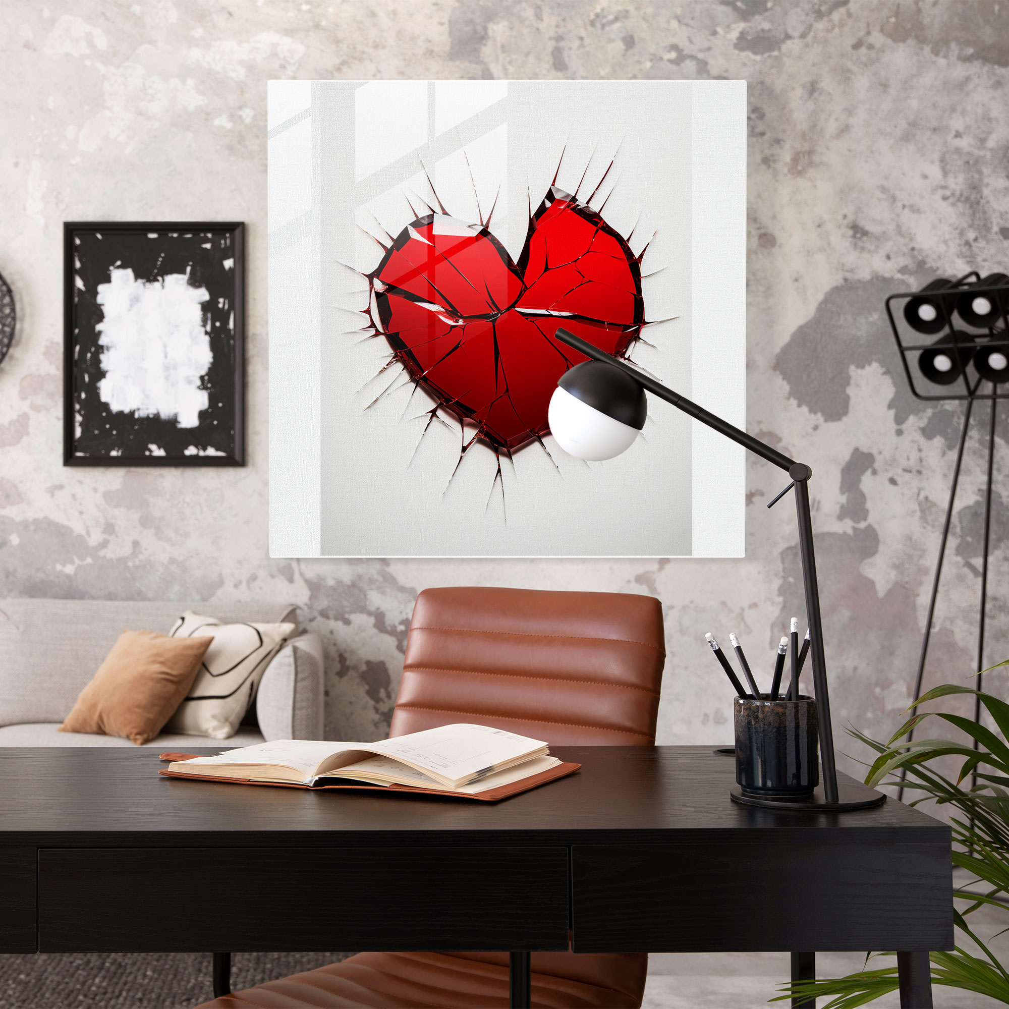 Fragments Of Rejection - Glass Wall Art - Rejection, Wall Decoration, Glass Art, Home Decoration