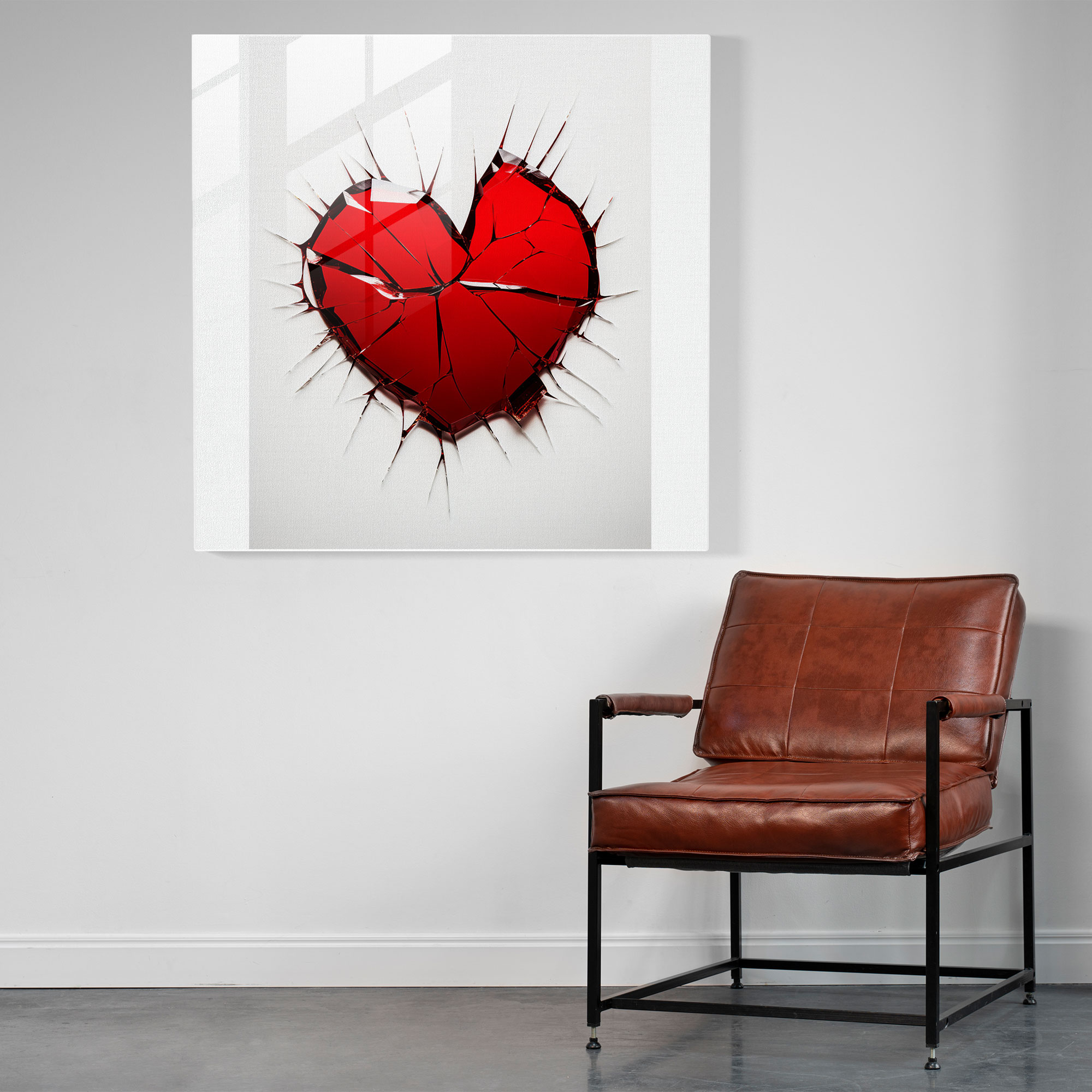 Fragments Of Rejection - Glass Wall Art - Rejection, Wall Decoration, Glass Art, Home Decoration