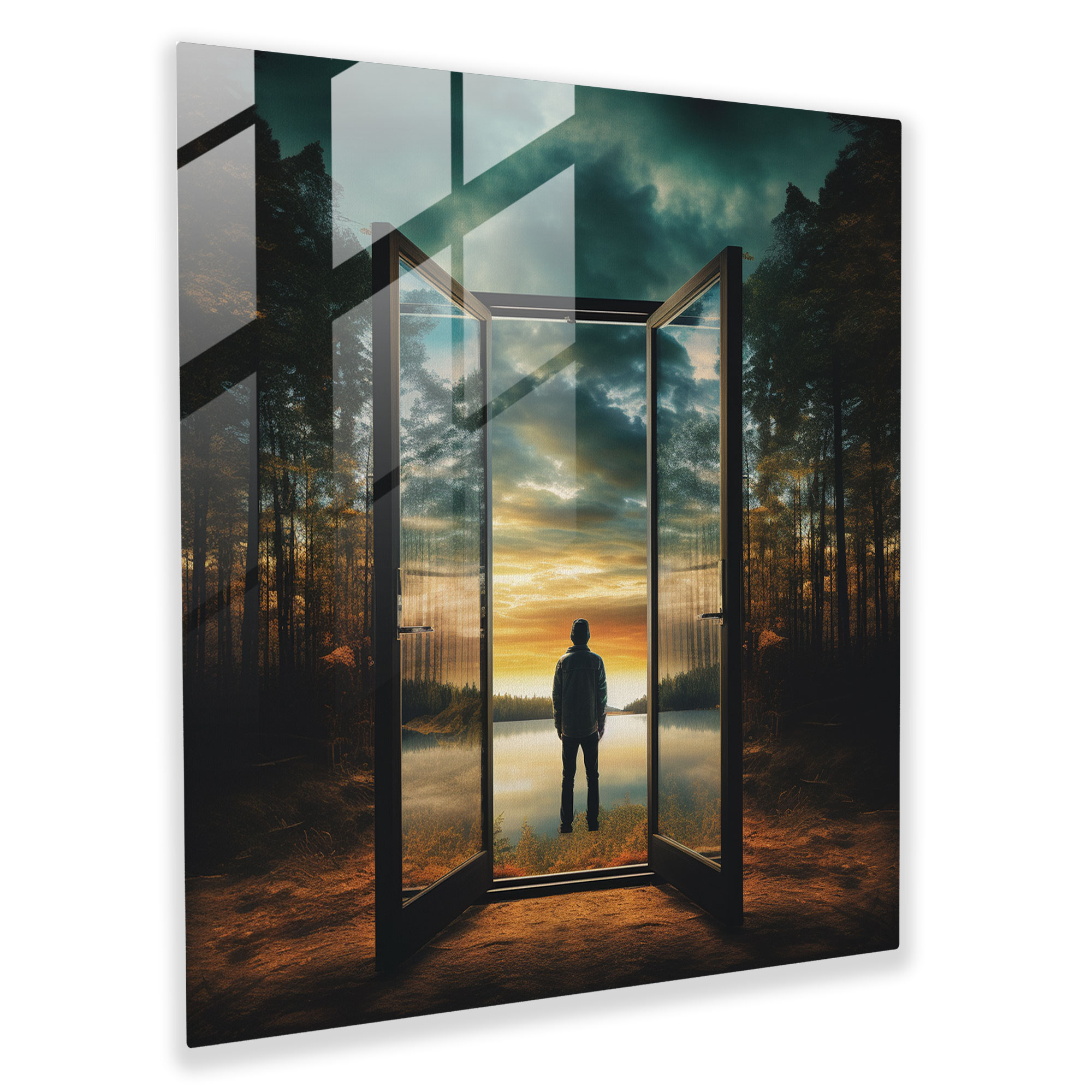 Door To Dreams - Glass Wall Art - Rejection, Glass Art, Glass Wall Art, Closed Door