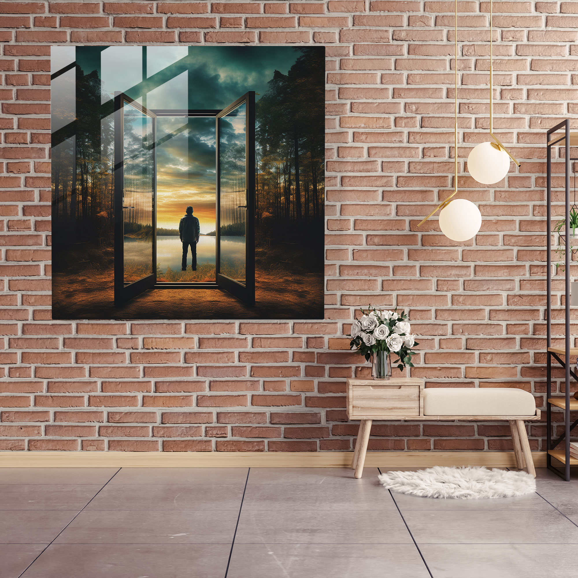 Door To Dreams - Glass Wall Art - Rejection, Glass Art, Glass Wall Art, Closed Door