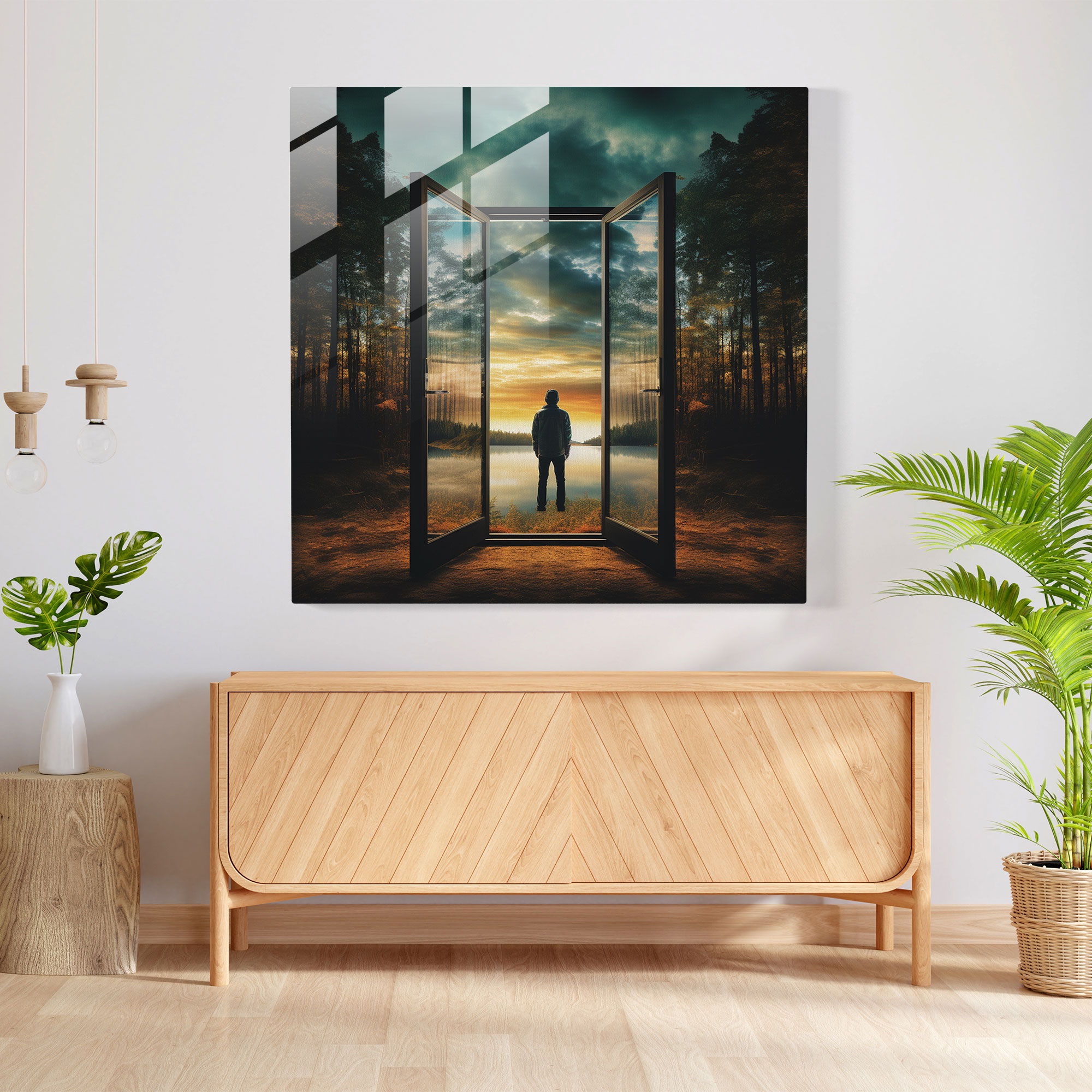Door To Dreams - Glass Wall Art - Rejection, Glass Art, Glass Wall Art, Closed Door