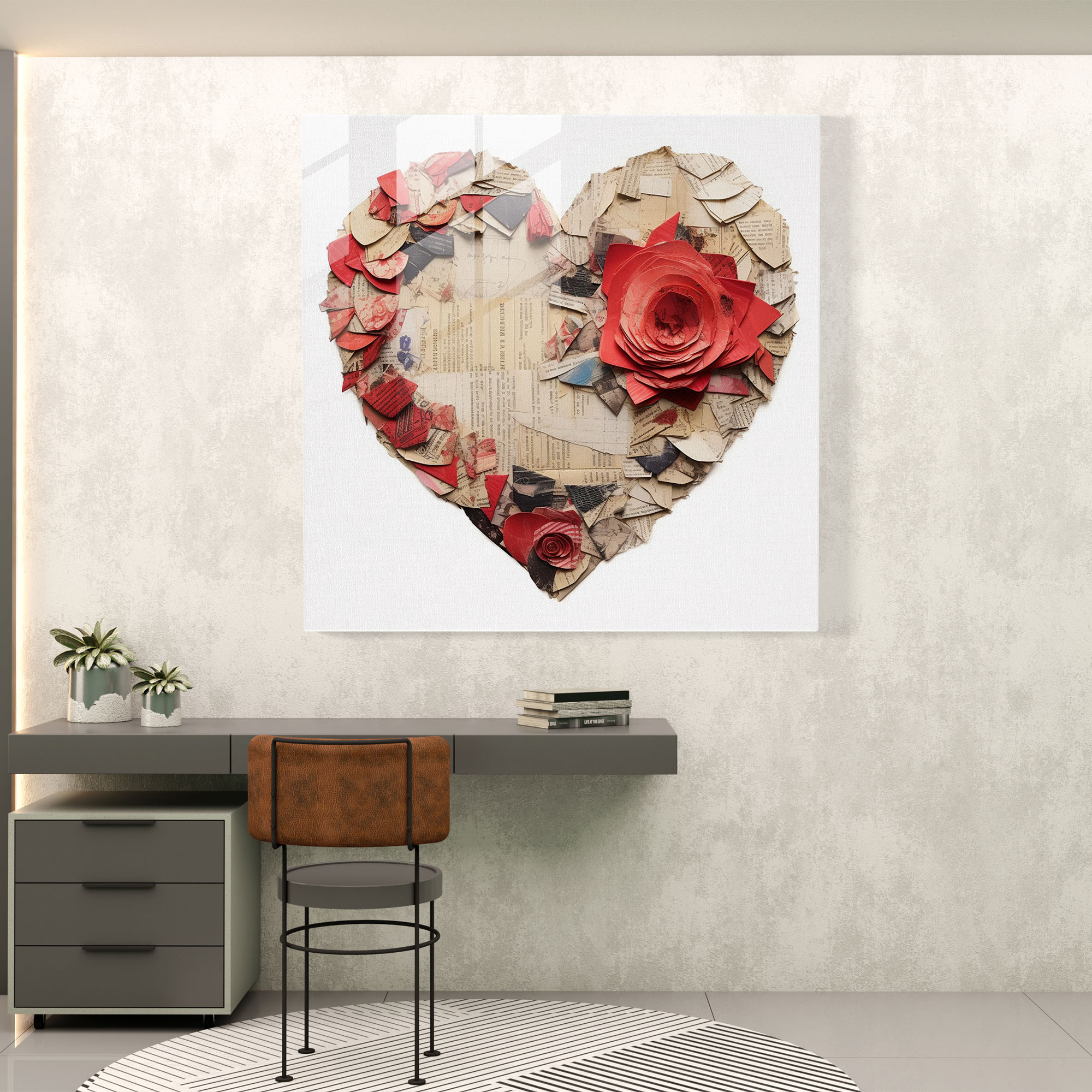 Rejection Modern Glass Print - Rejection, Wall Decoration, Home Decoration, Glass Art