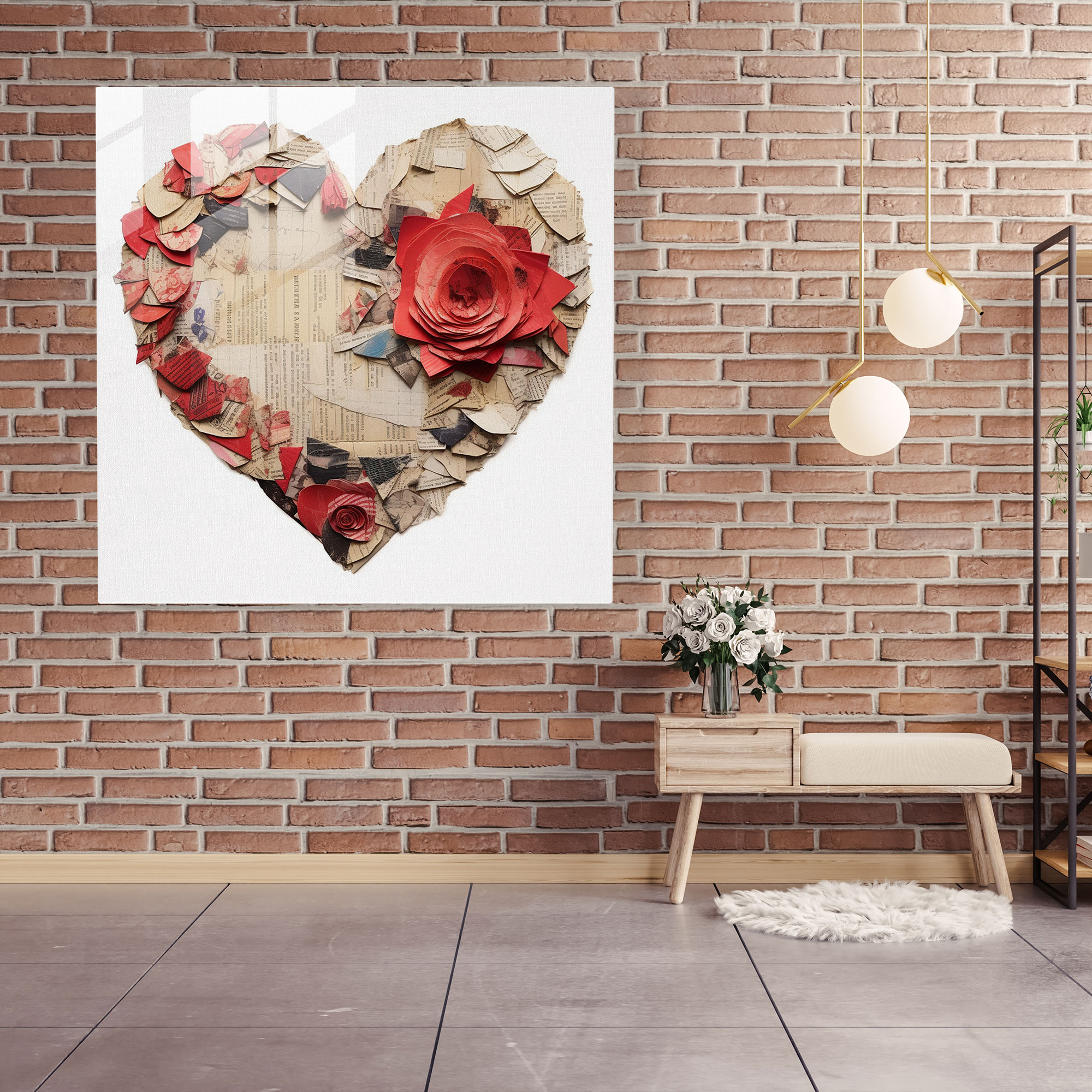 Rejection Modern Glass Print - Rejection, Wall Decoration, Home Decoration, Glass Art