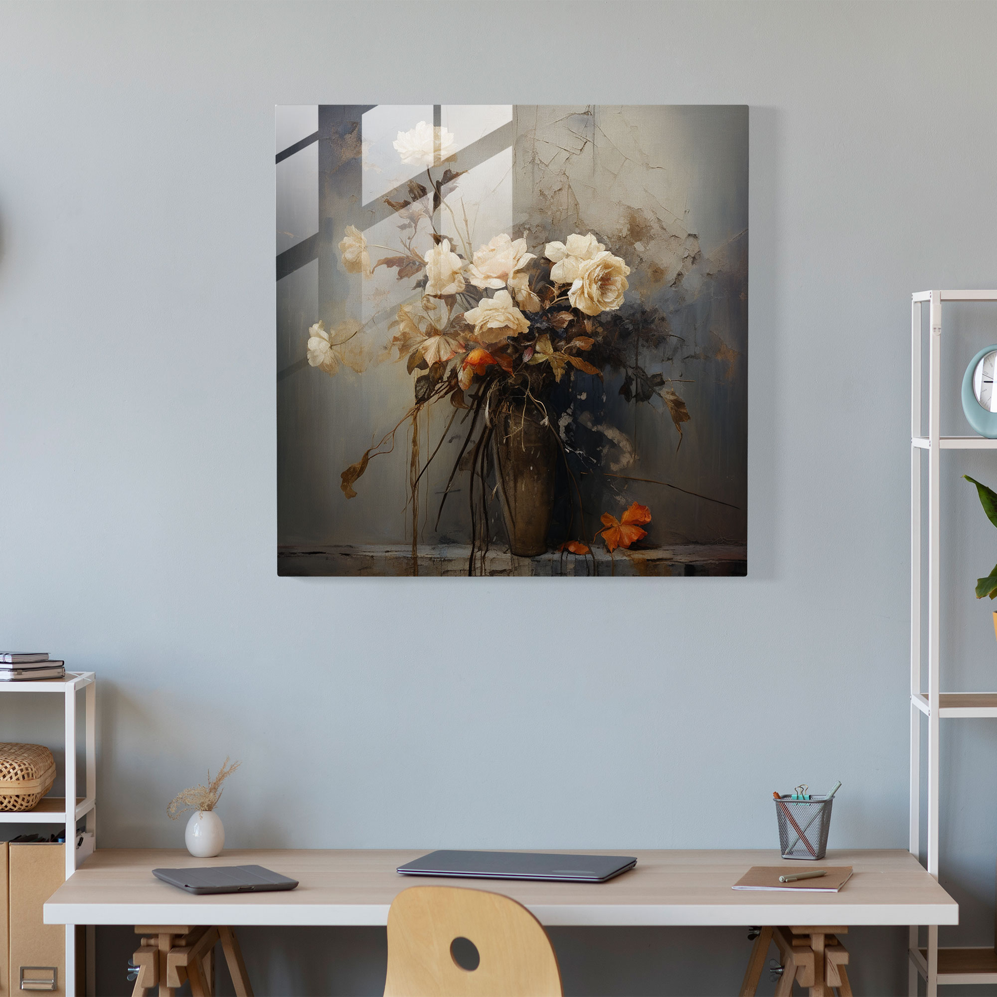 Withered Petals - Glass Print - Rejection, Glass Art, Glass Wall Art, Glass Print