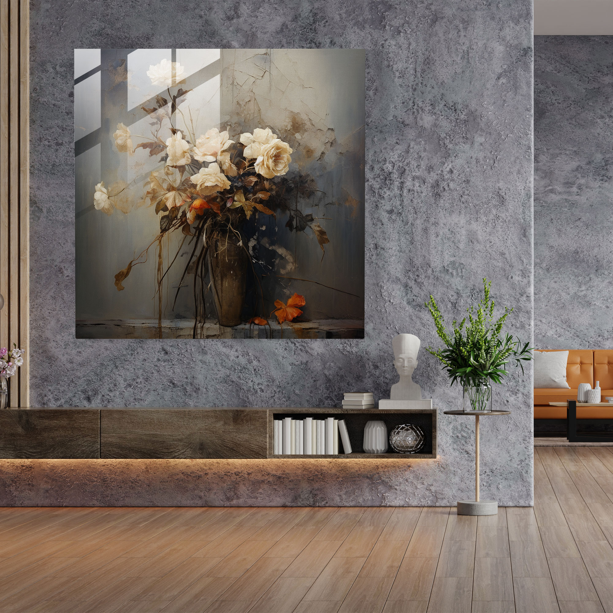 Withered Petals - Glass Print - Rejection, Glass Art, Glass Wall Art, Glass Print