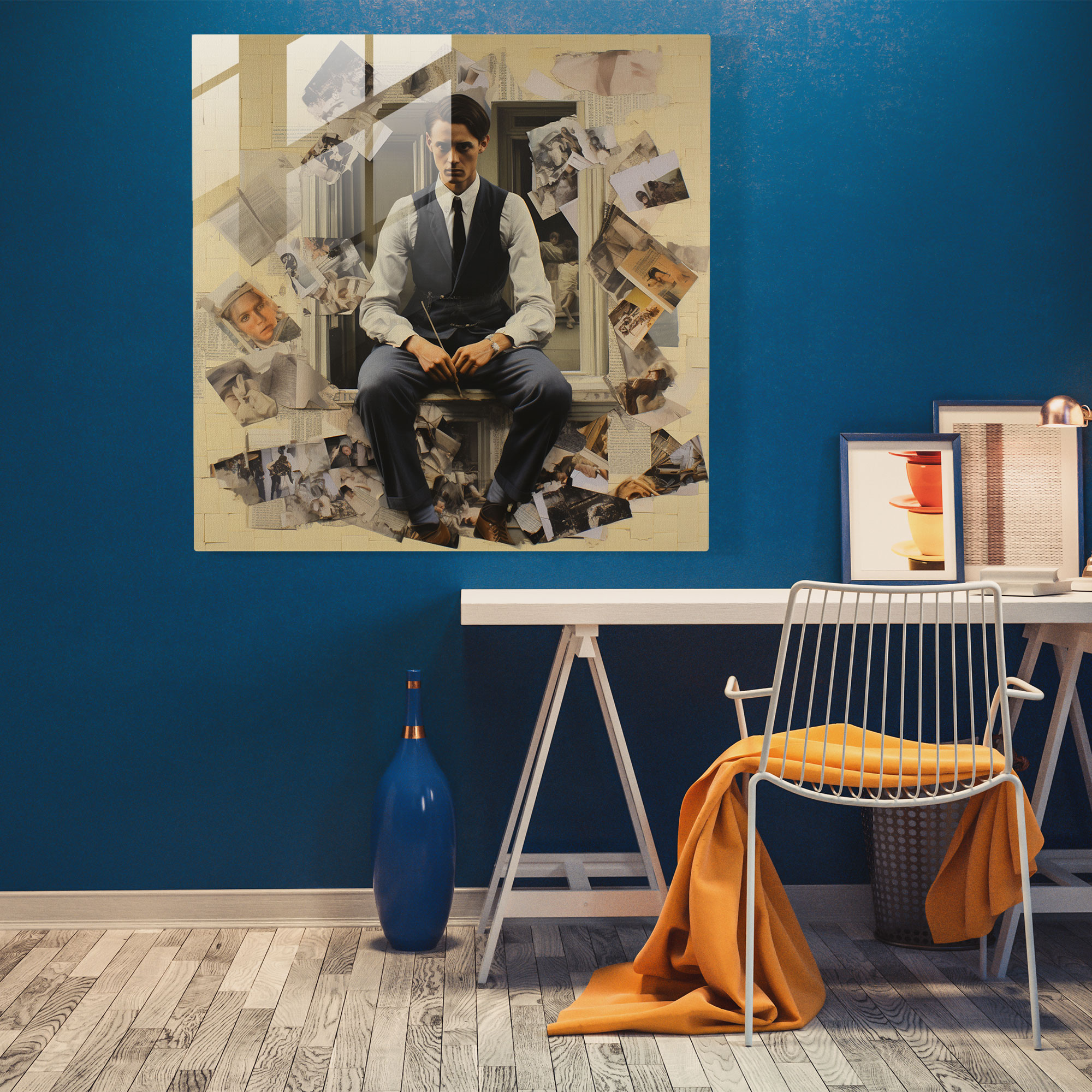 Fragmented Identity - Glass Print - Rejection, Home Decoration, Wall Decoration, Rejection