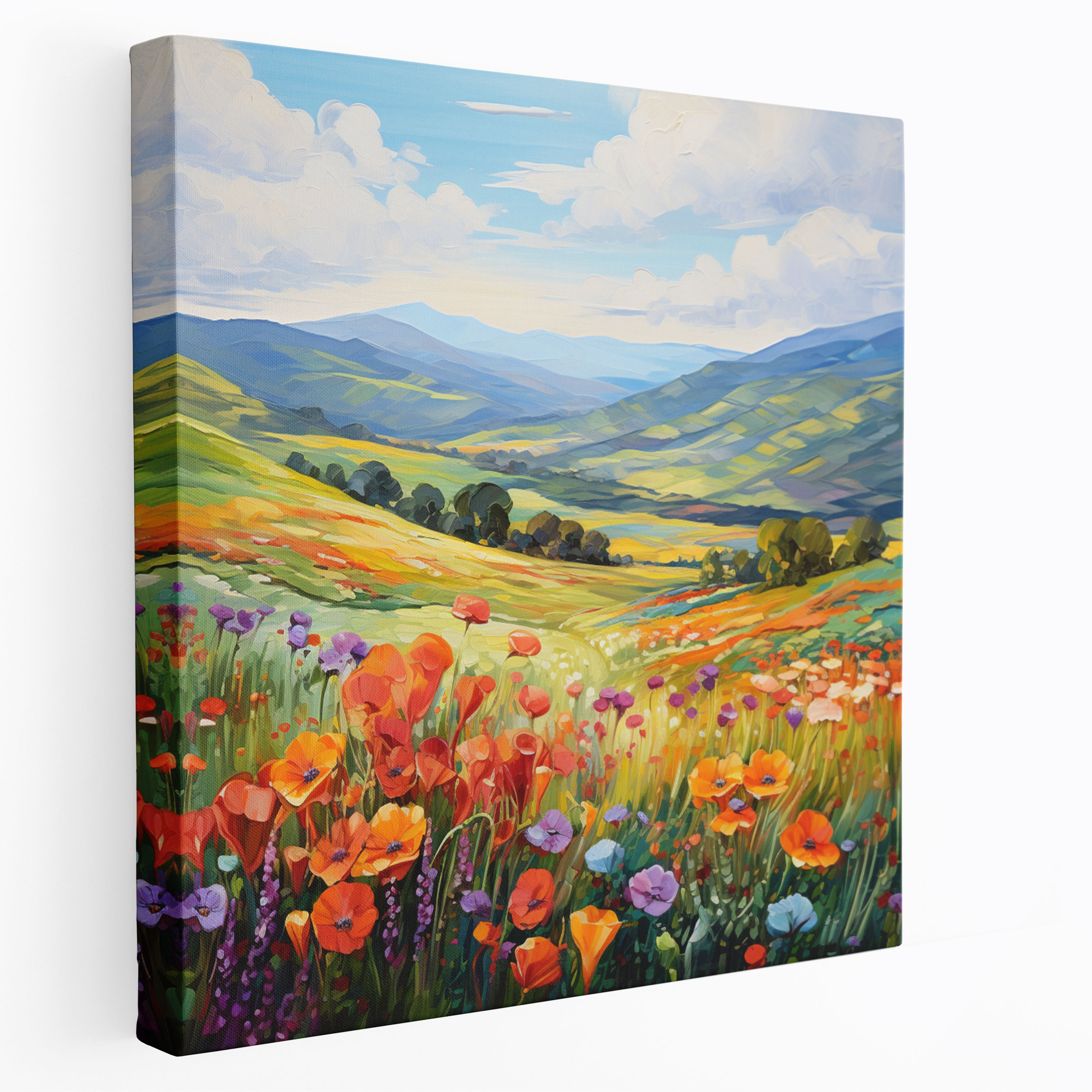 Rolling Stones Canvas Print - Impressionist Landscape Wall Art - Rolling Stones, Rolling Hills, Canvas, Landscape