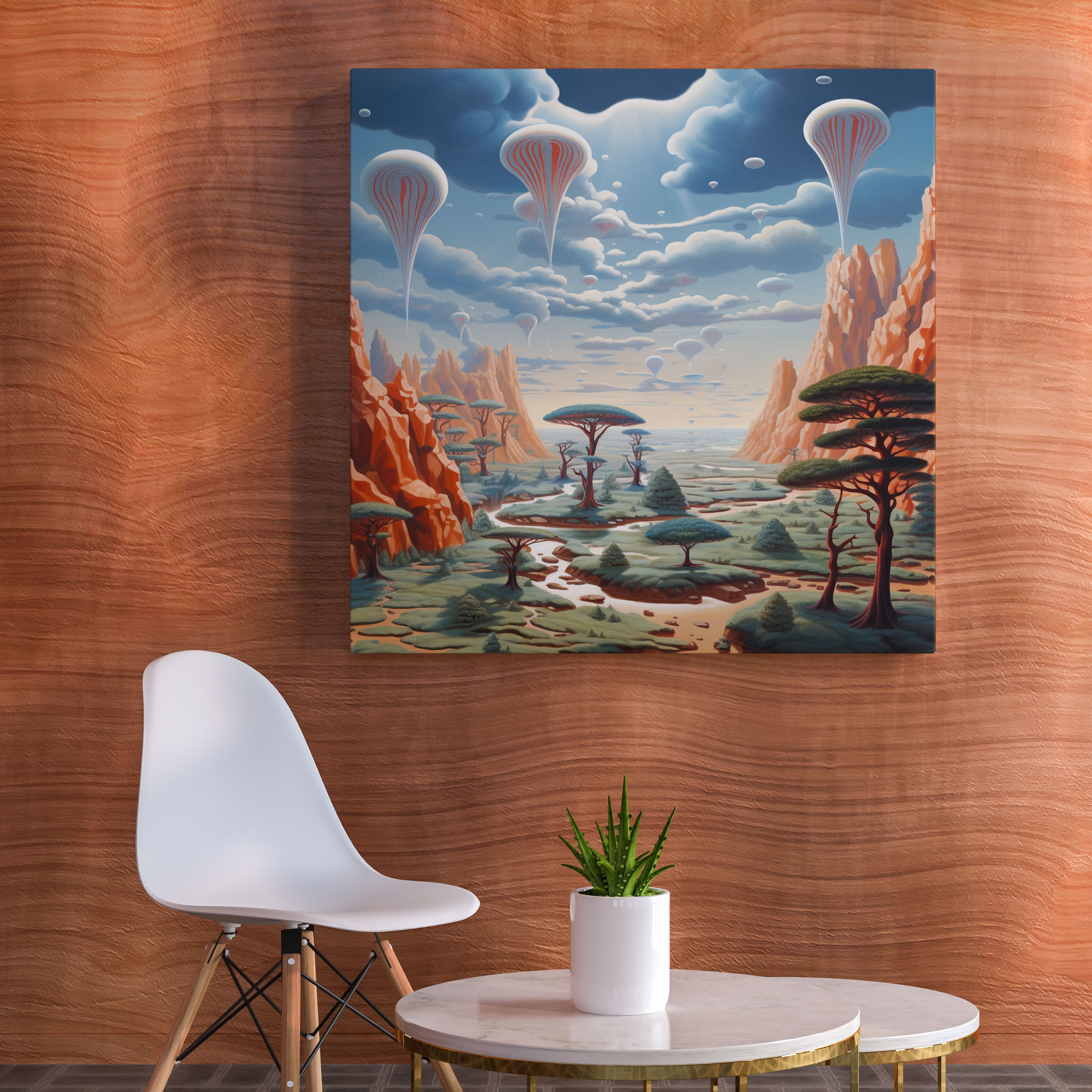 Rolling Stones Wall Decoration - Surrealist Dream Canvas Print - Rolling Stones, Wall Art, Home Decoration, Canvas Print