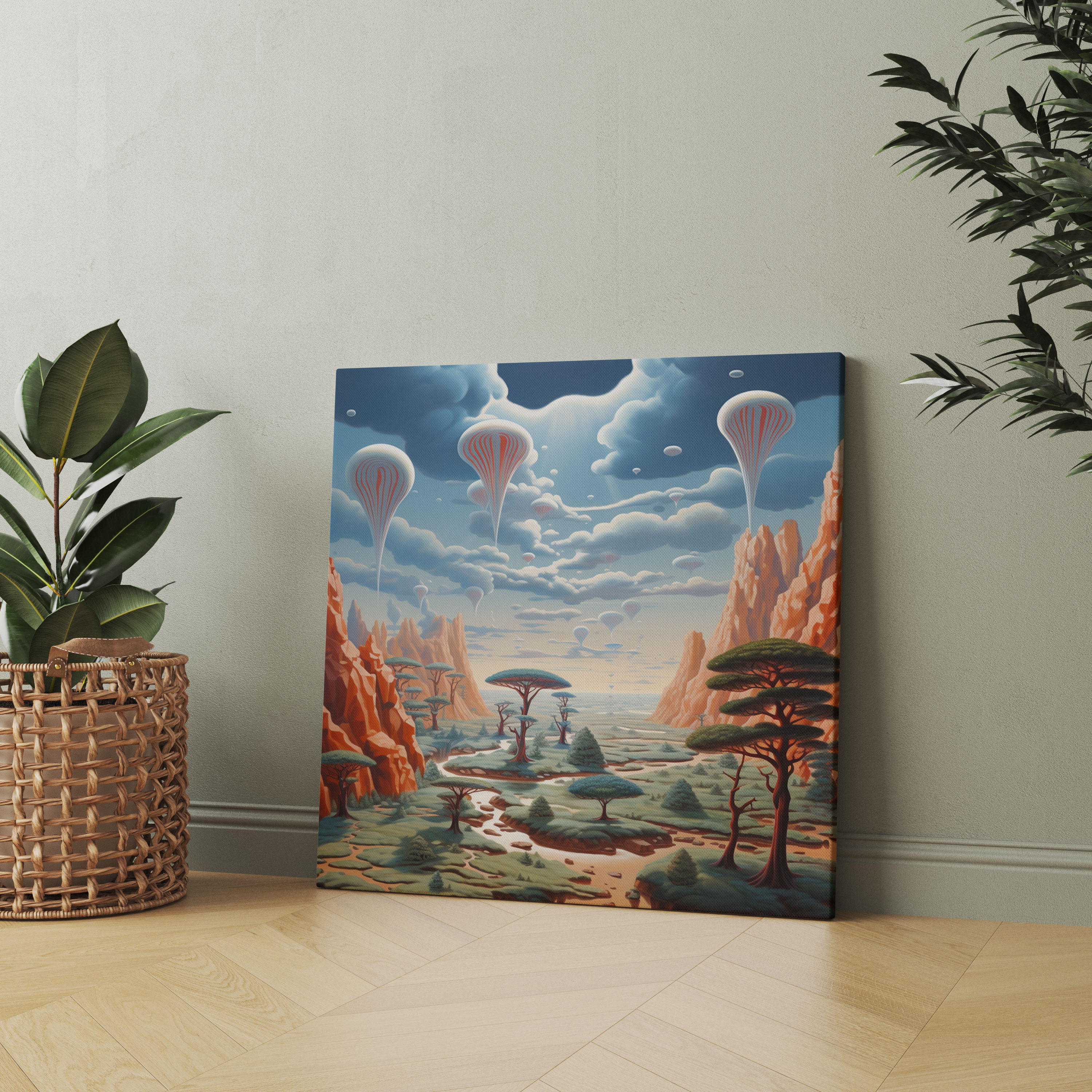 Rolling Stones Wall Decoration - Surrealist Dream Canvas Print - Rolling Stones, Wall Art, Home Decoration, Canvas Print