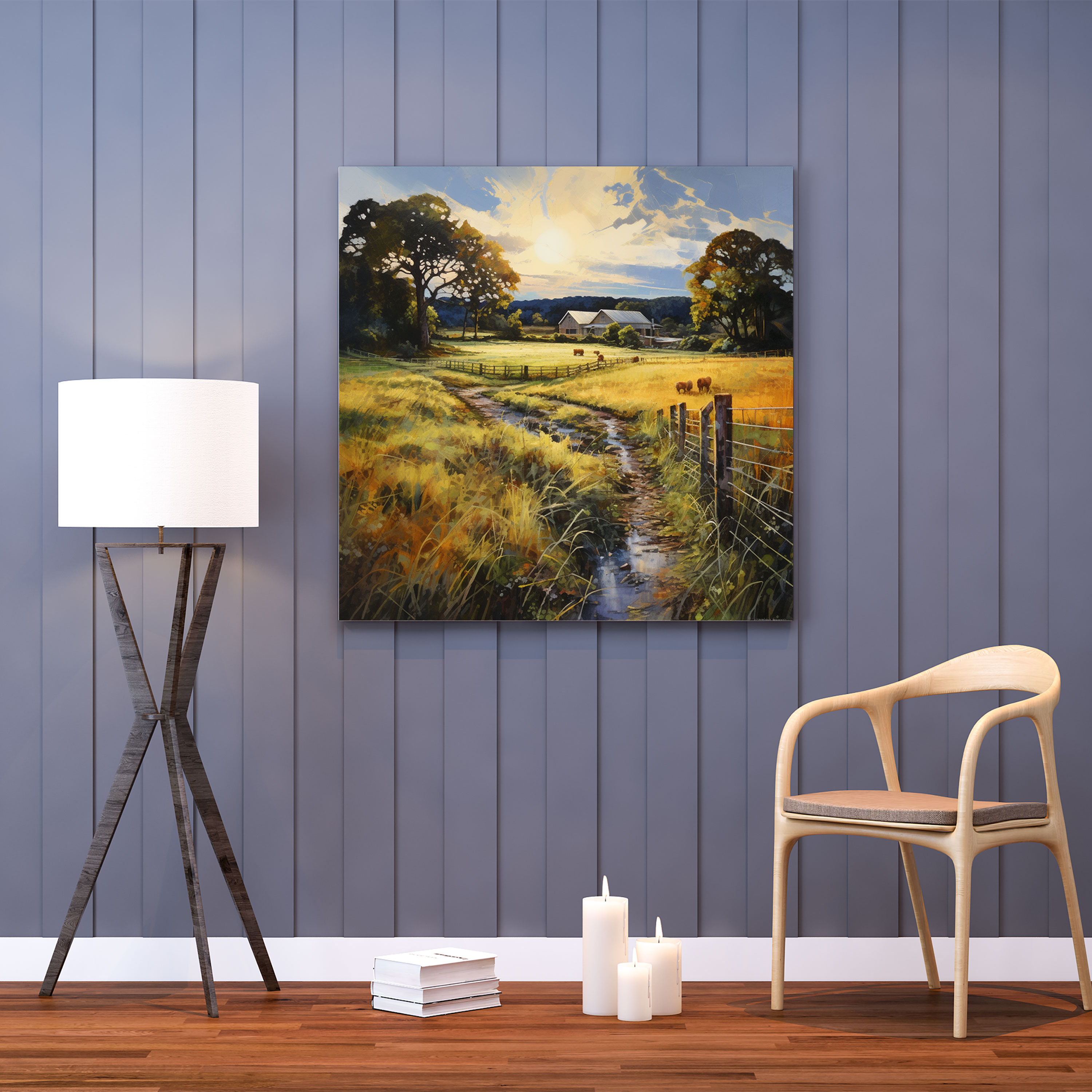 Impressionistic Rolling Stones Canvas Print - Rolling Stones, Nature, Canvas Wall Art, Rolling Stones