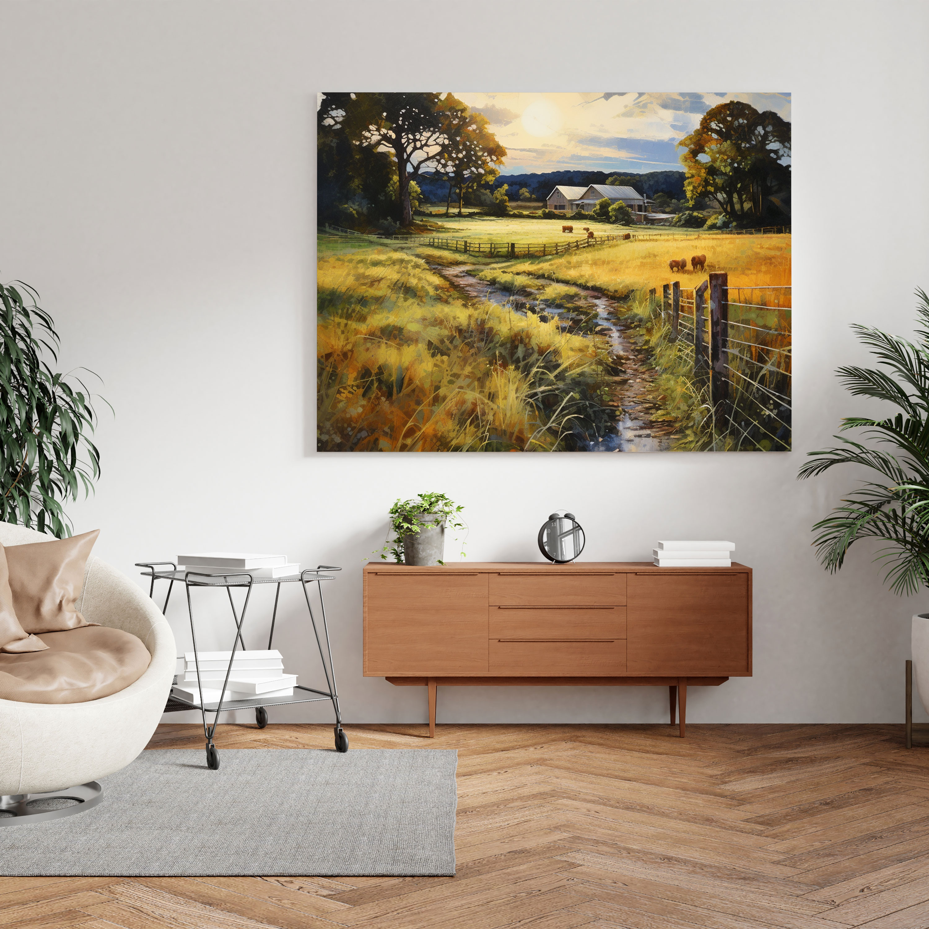 Impressionistic Rolling Stones Canvas Print - Rolling Stones, Nature, Canvas Wall Art, Rolling Stones