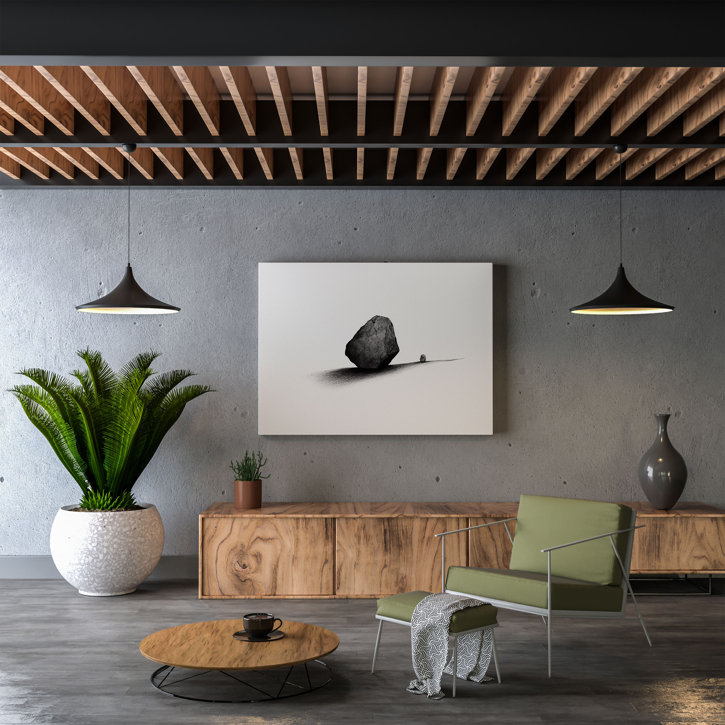 Minimalistisches Rolling-Stone-Wandkunstwerk - Rolling Stones Wandkunst Wanddekoration Leinwandbild