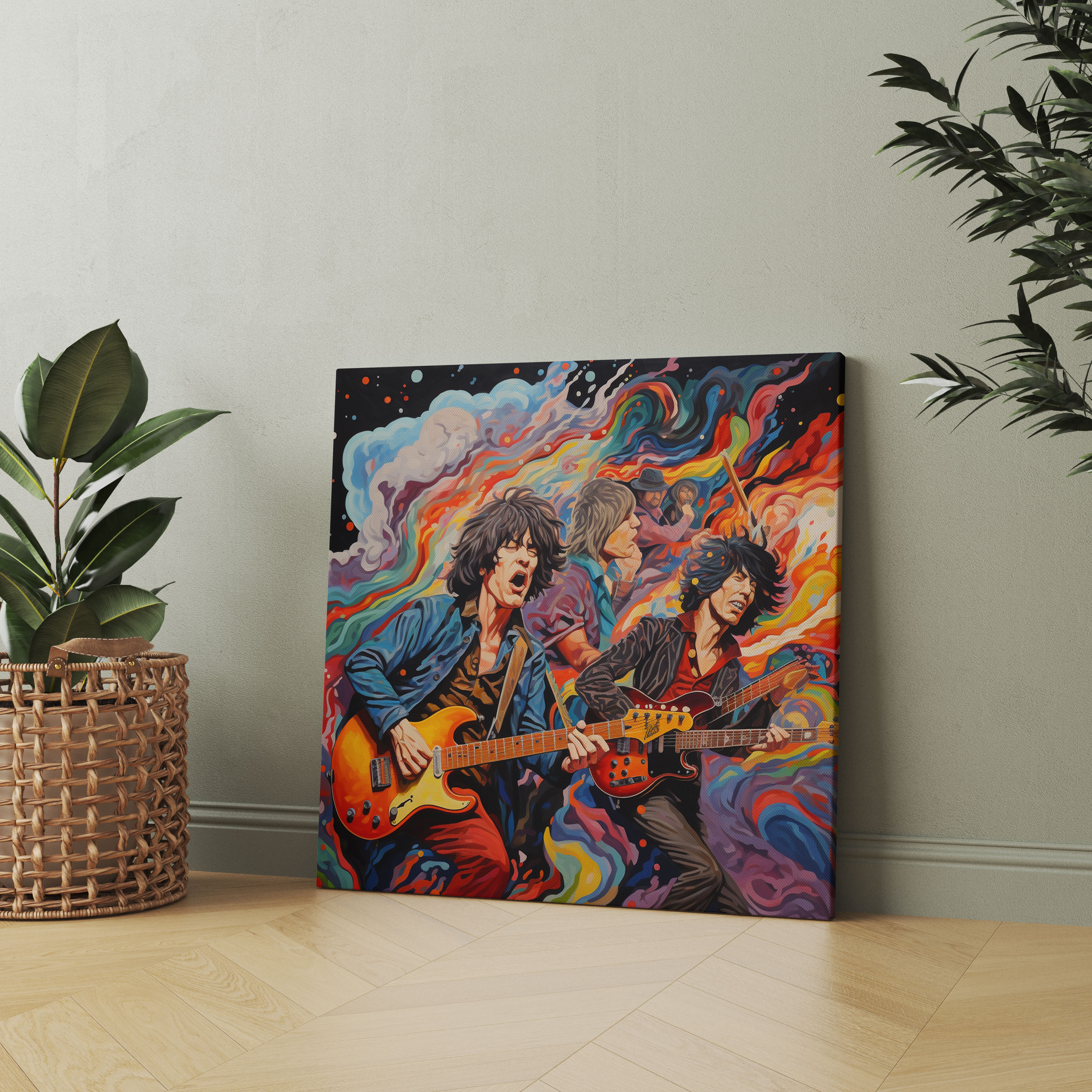 Rolling Stones Abstract Canvas Print - Rolling Stones, Wall Decoration, Abstract, Canvas Print