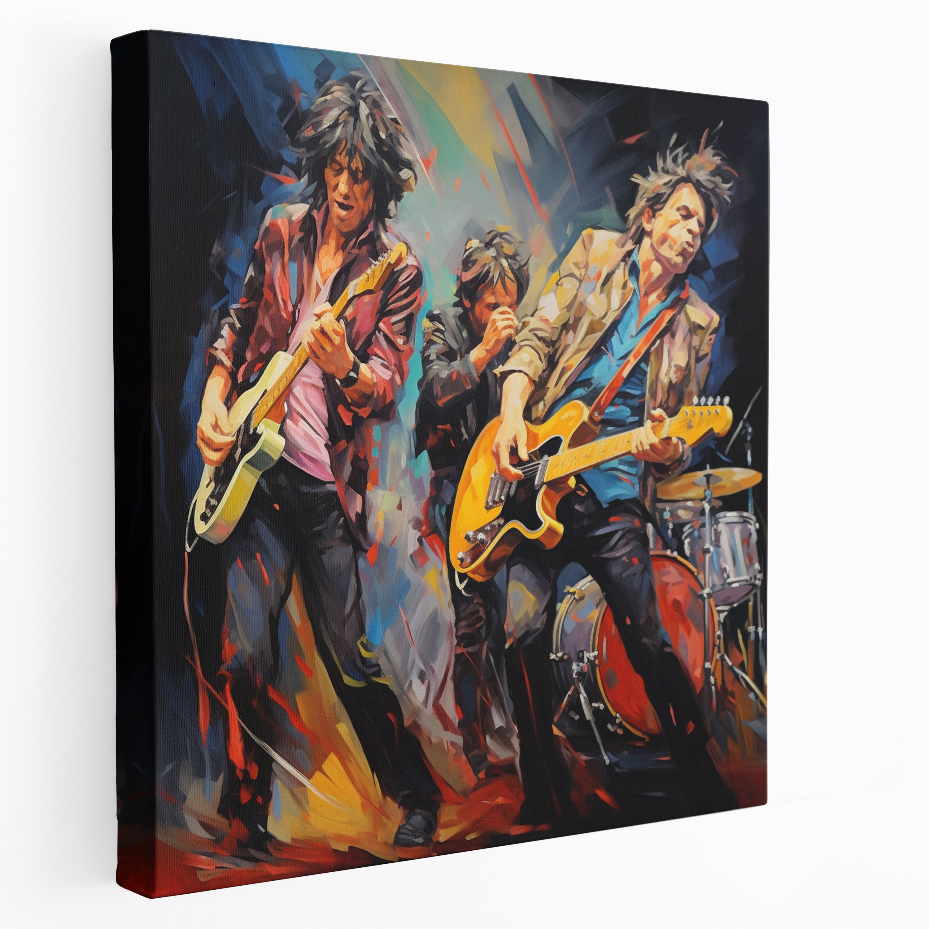 Rolling Stones Impressionist Canvas Print - Rolling Stones, Canvas Wall Art, Home Decoration, Wall Art