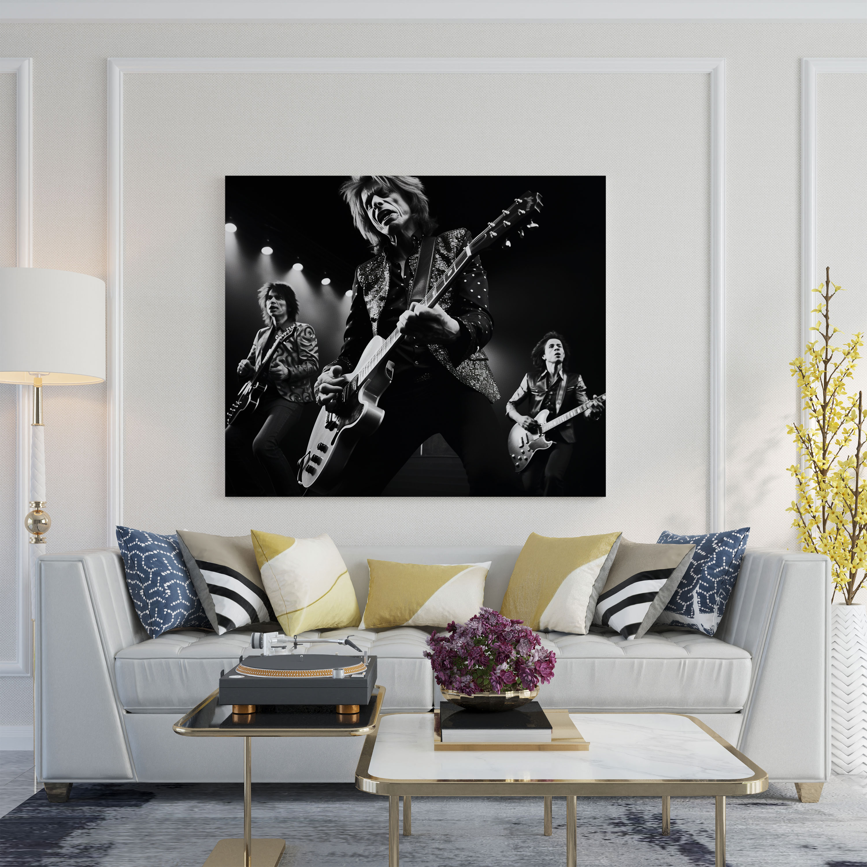 Rolling Stones Canvas Print - Black And White Photography - Rolling Stones, Wall Art, Canvas Print, Rolling Stones
