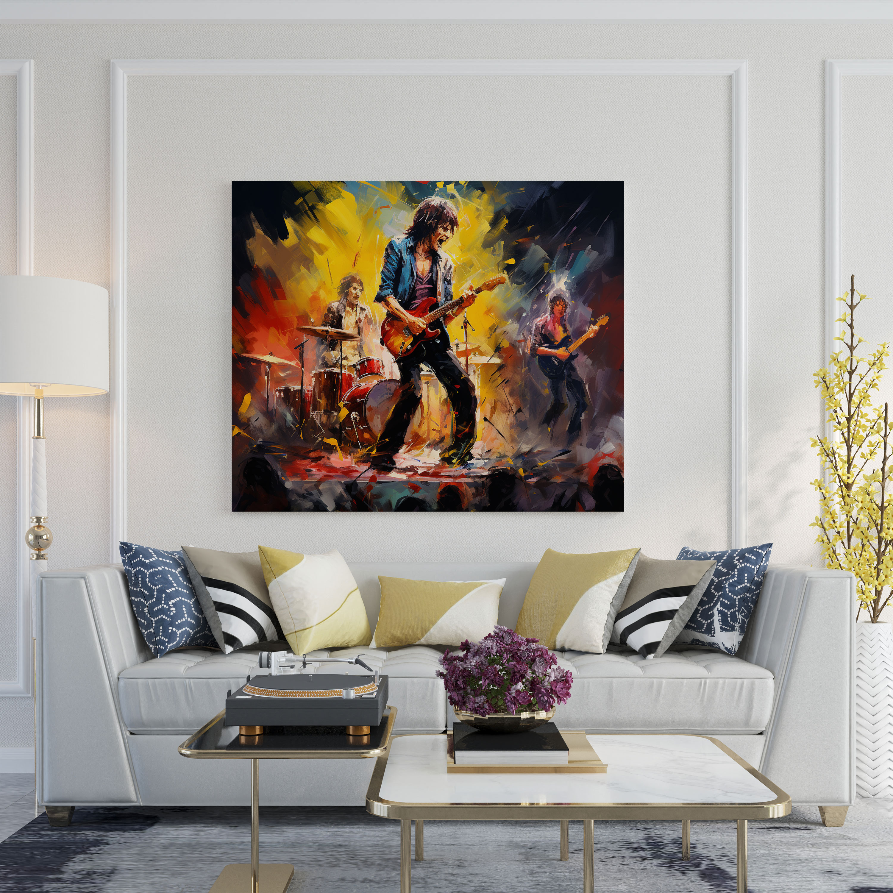 Rolling Stones Canvas Print - Impressionist Wall Art - Rolling Stones, Wall Art, Home Decoration, Canvas