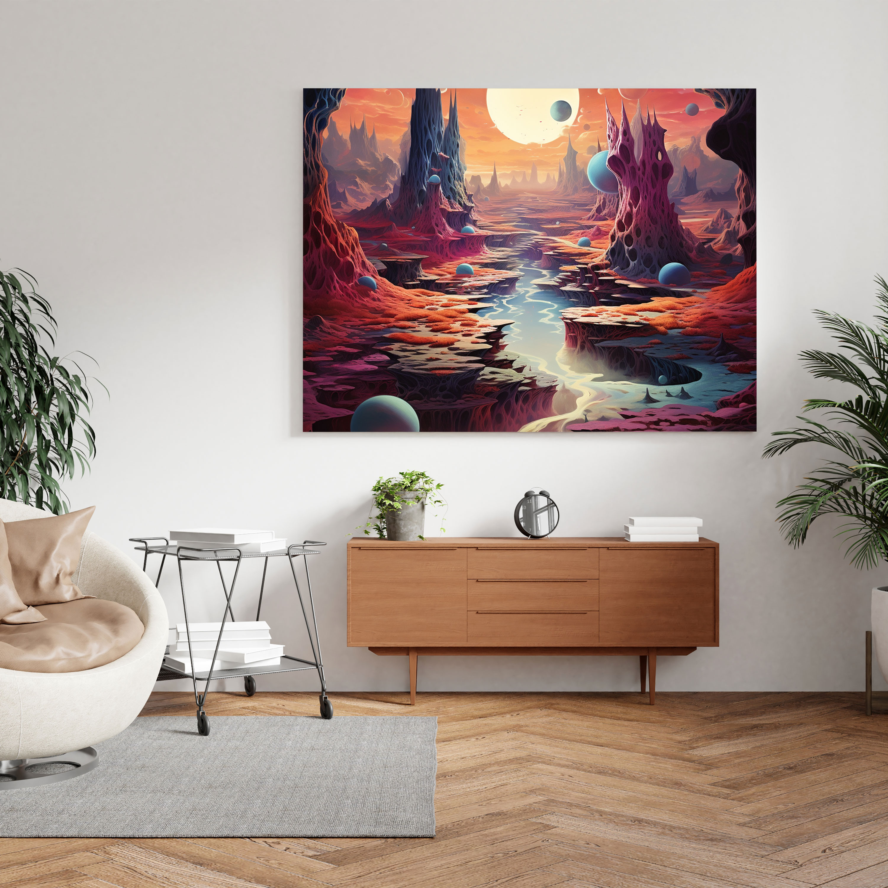 Rolling Stones Canvas Print - Surreal Wall Art - Rolling Stones, Wall Art, Surreal, Canvas Print