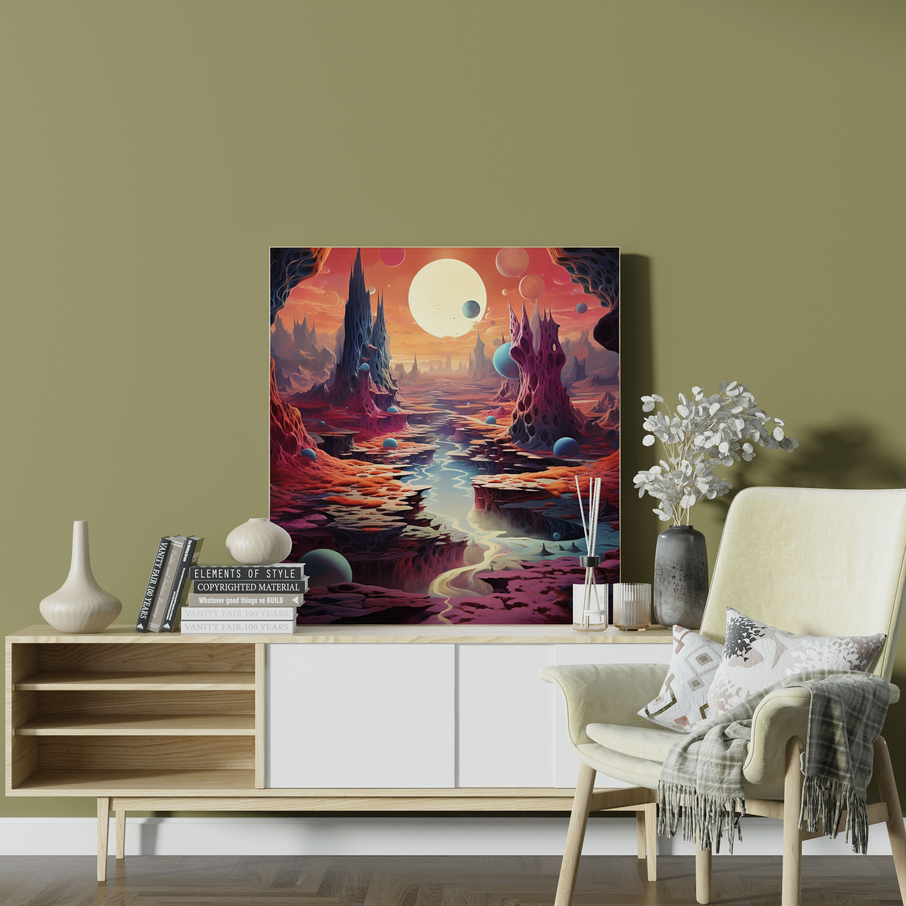 Rolling Stones Canvas Print - Surreal Wall Art - Rolling Stones, Wall Art, Surreal, Canvas Print