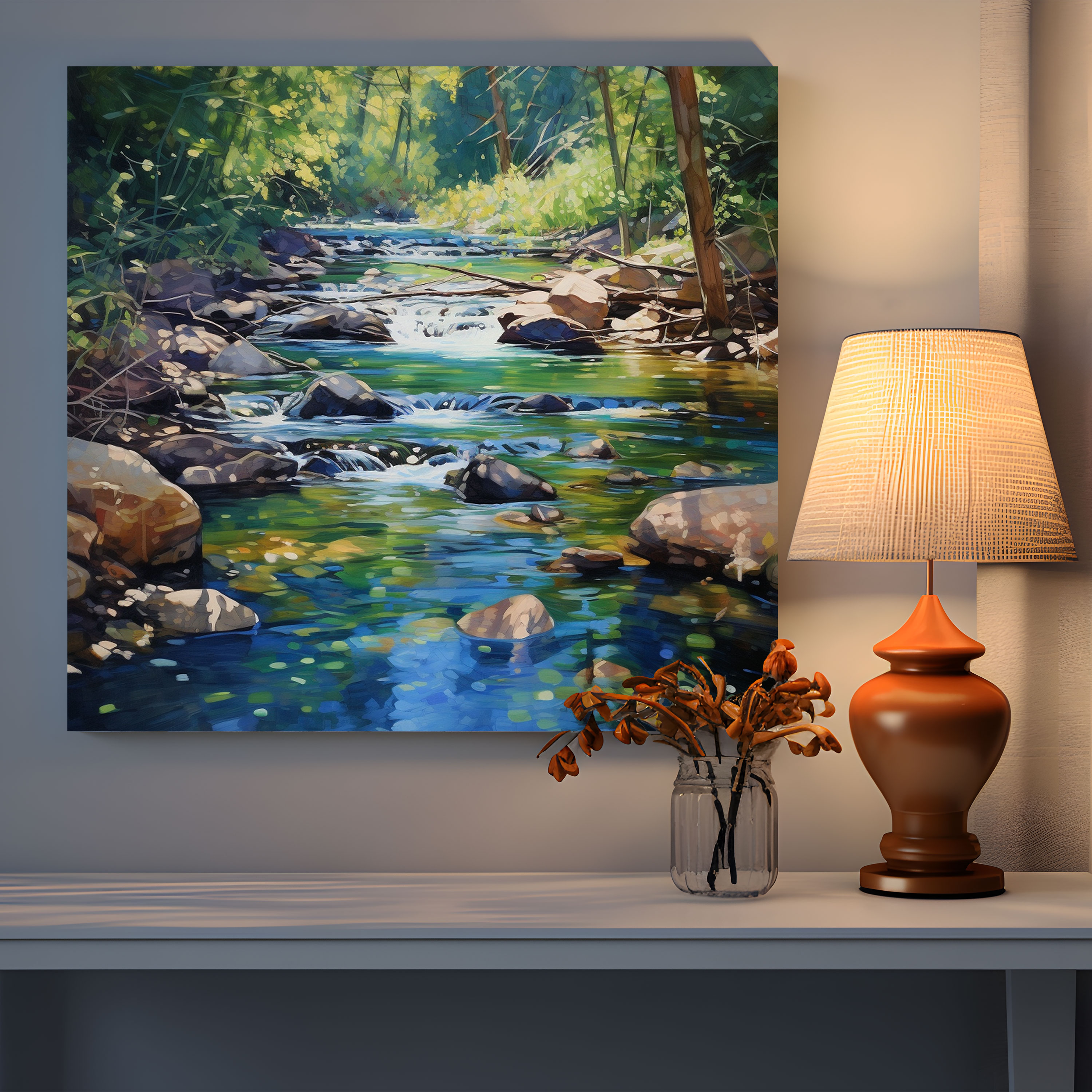 Rolling Stones Wall Decoration - Rolling Stones, Wall Art, Rolling Stones, Serene River