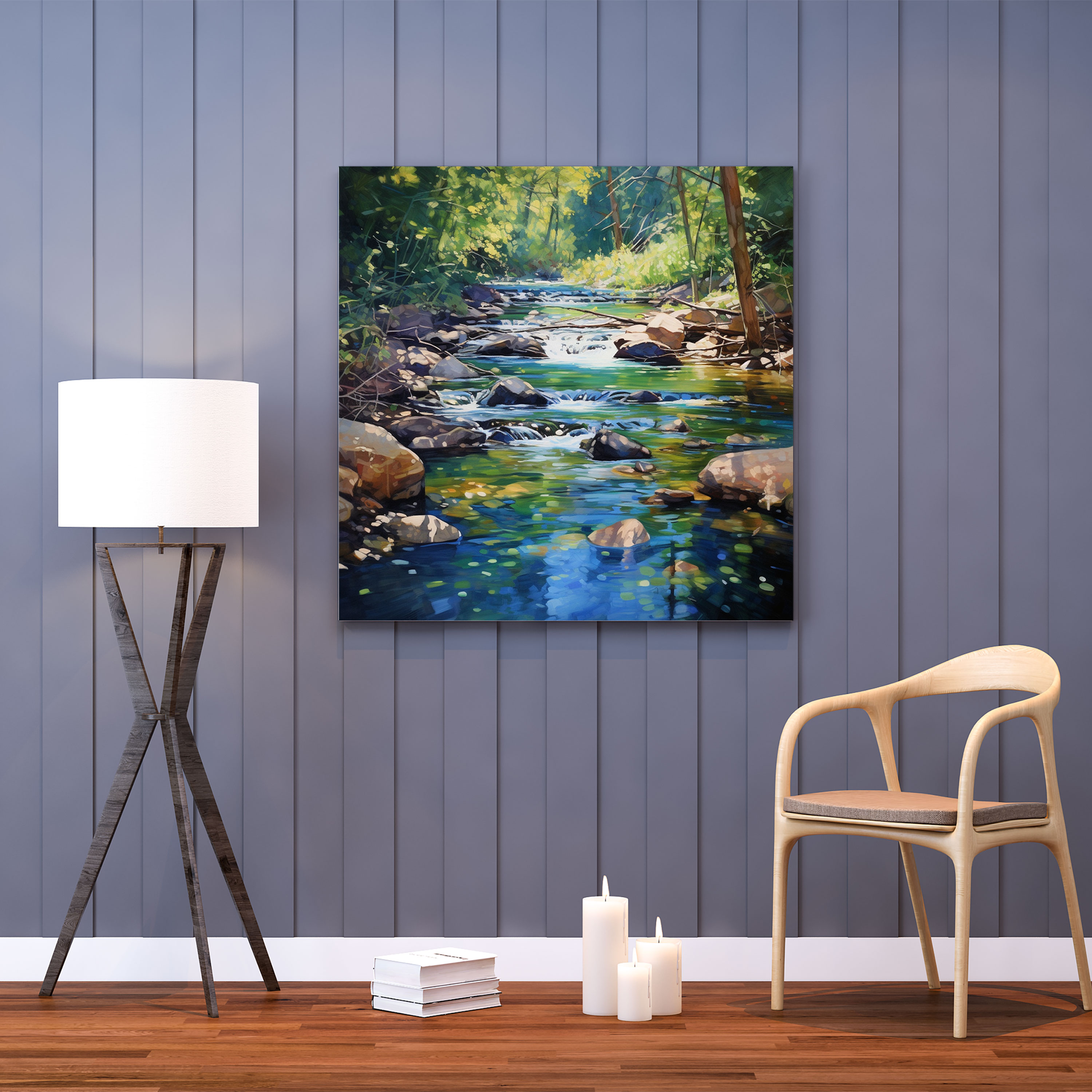 Rolling Stones Wall Decoration - Rolling Stones, Wall Art, Rolling Stones, Serene River