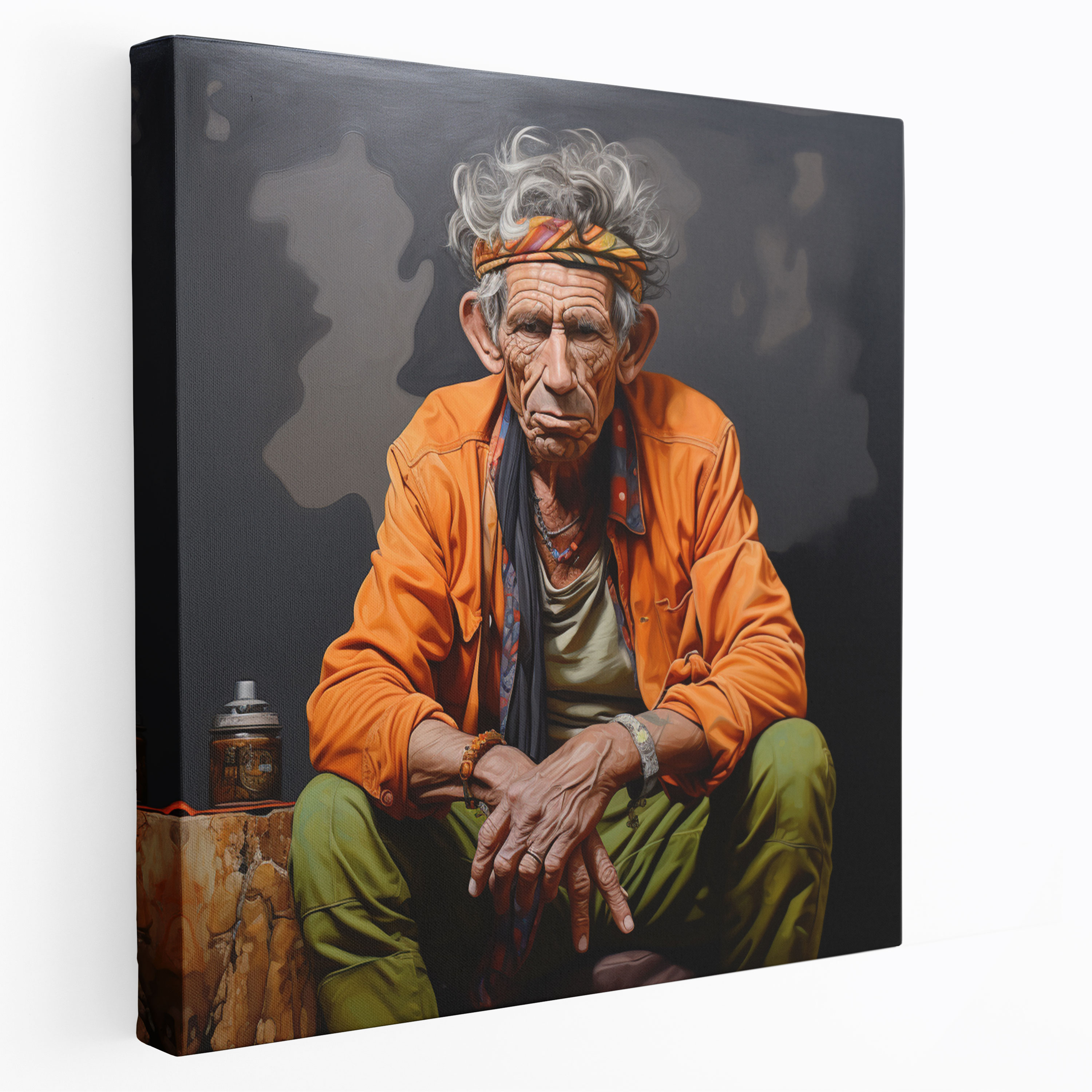 Rolling Stones Canvas Print - Realistic Oil Painting - Rolling Stones, Rolling Stones, Home Decoration, Canvas
