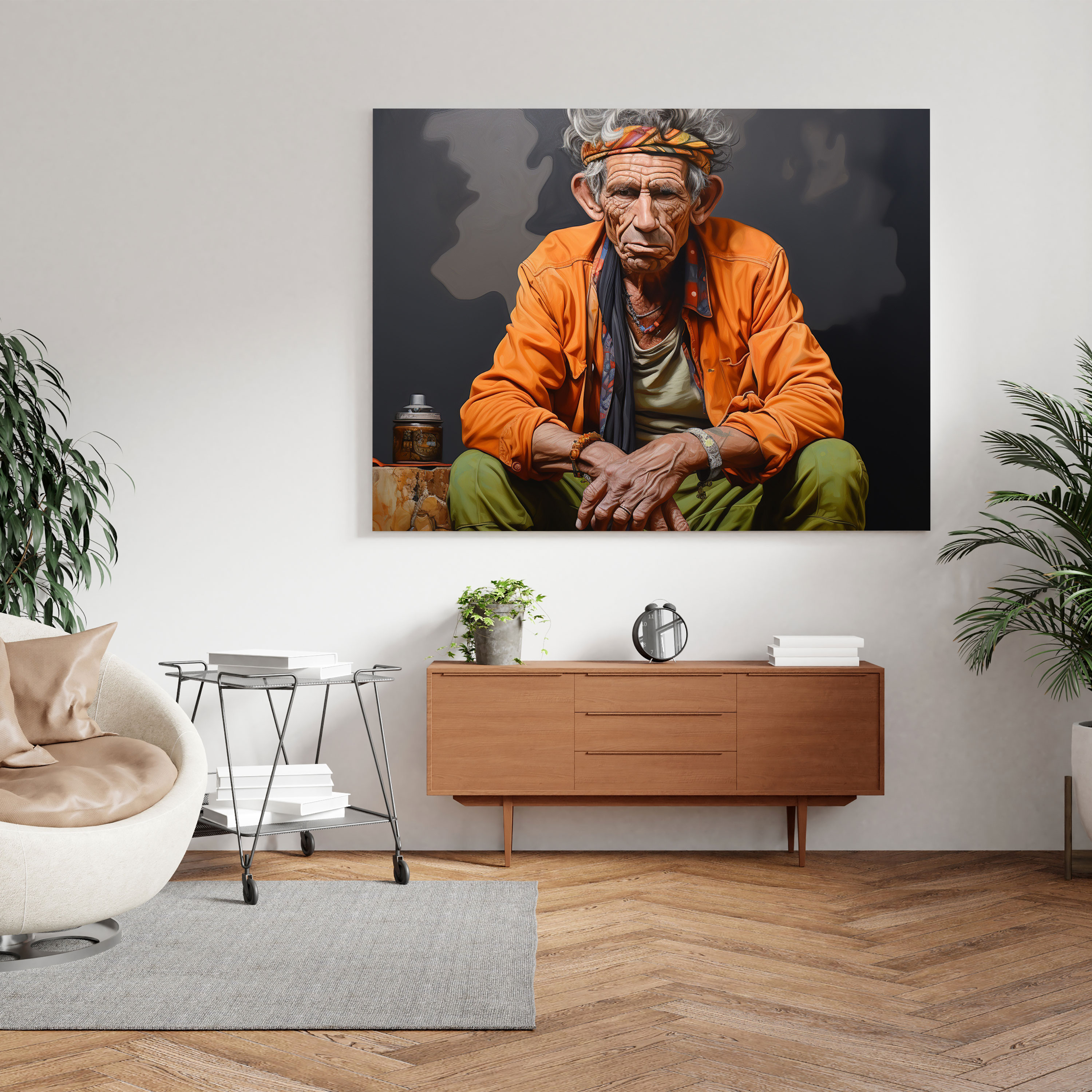 Rolling Stones Canvas Print - Realistic Oil Painting - Rolling Stones, Rolling Stones, Home Decoration, Canvas