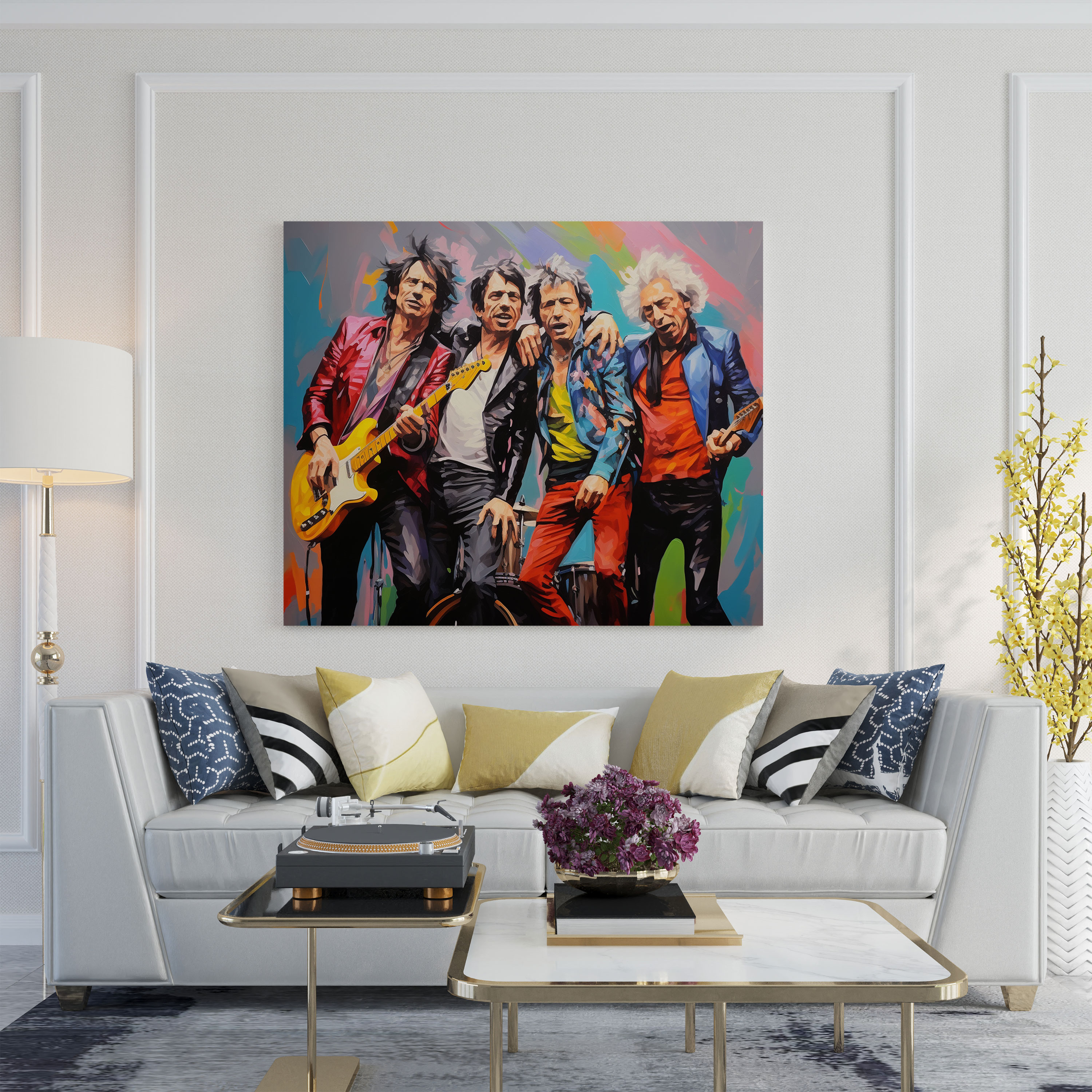 Rolling Stones Canvas Print - Rolling Stones, Canvas Wall Art, Home Decoration, Wall Decoration