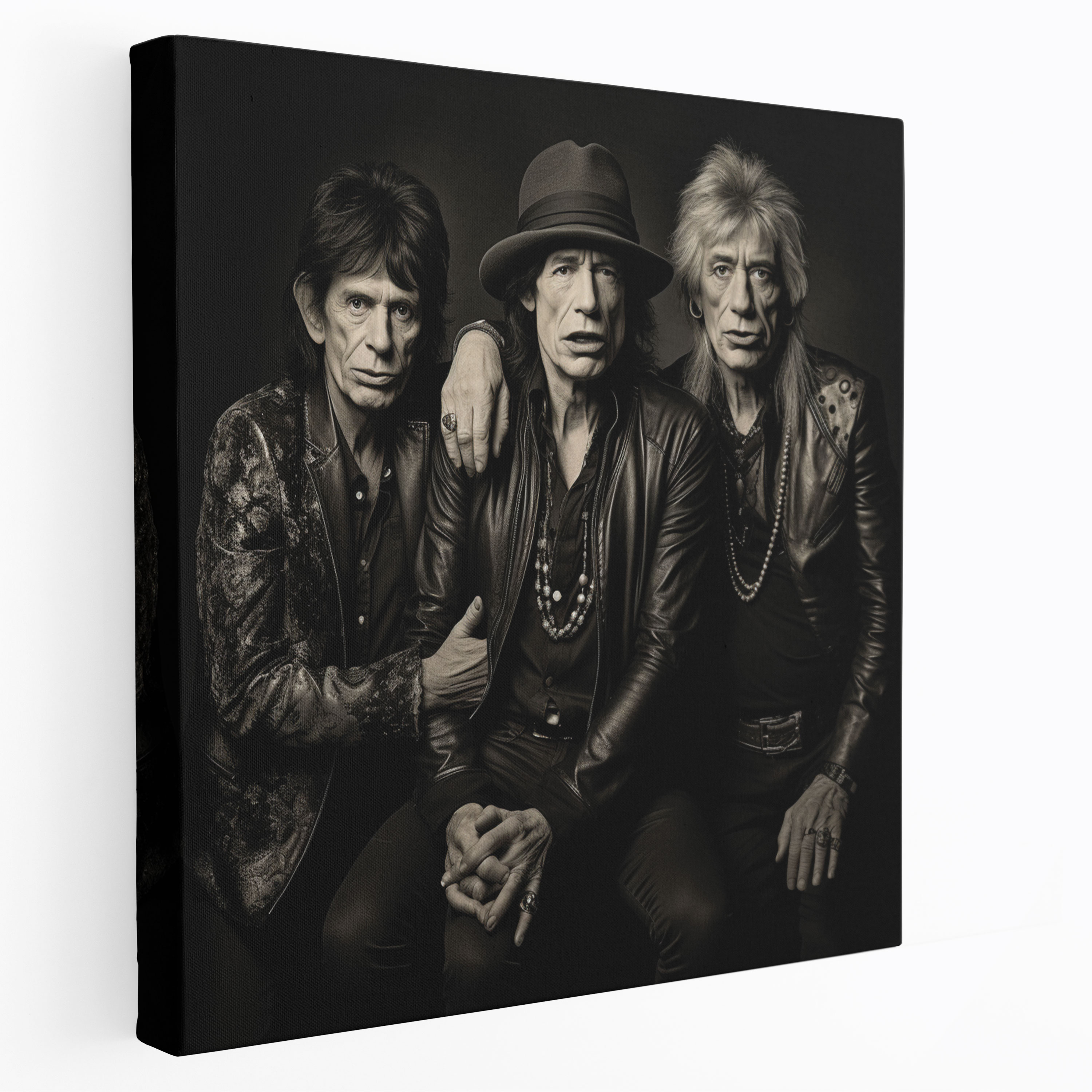 Rolling Stones Canvas Print - Rolling Stones, Canvas, Canvas Print, Monochrome Photograph