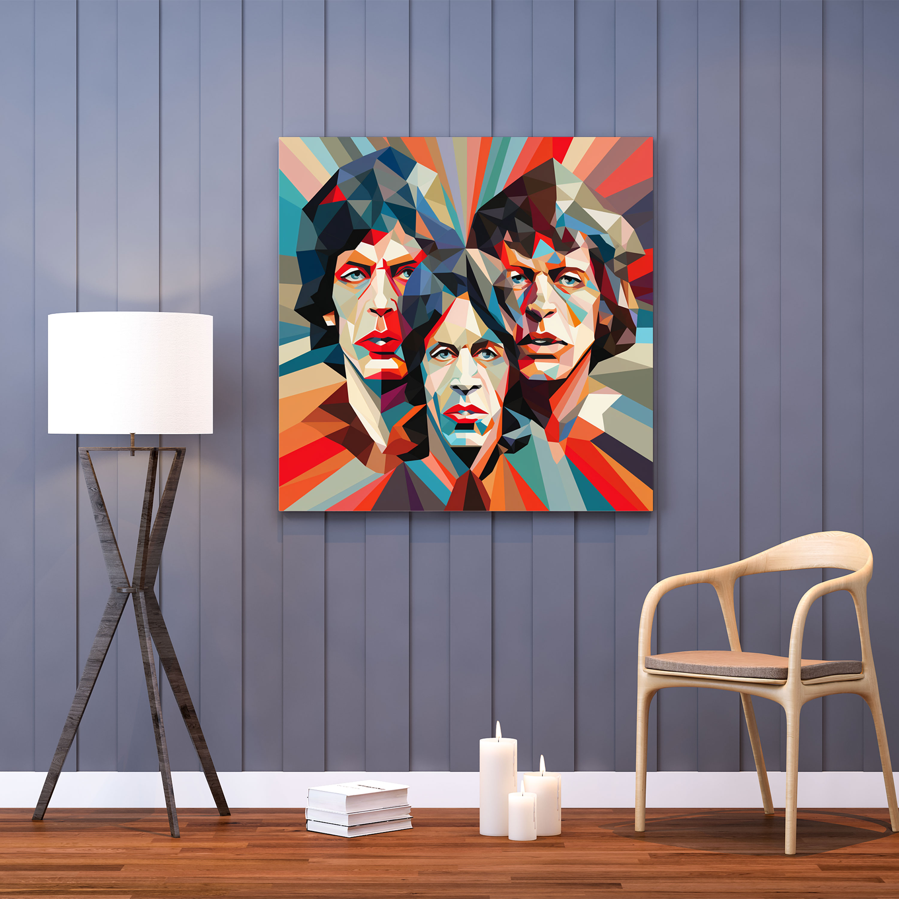 Rolling Stones Wall Decoration - Rolling Stones, Wall Decoration, Wall Art, Canvas Print