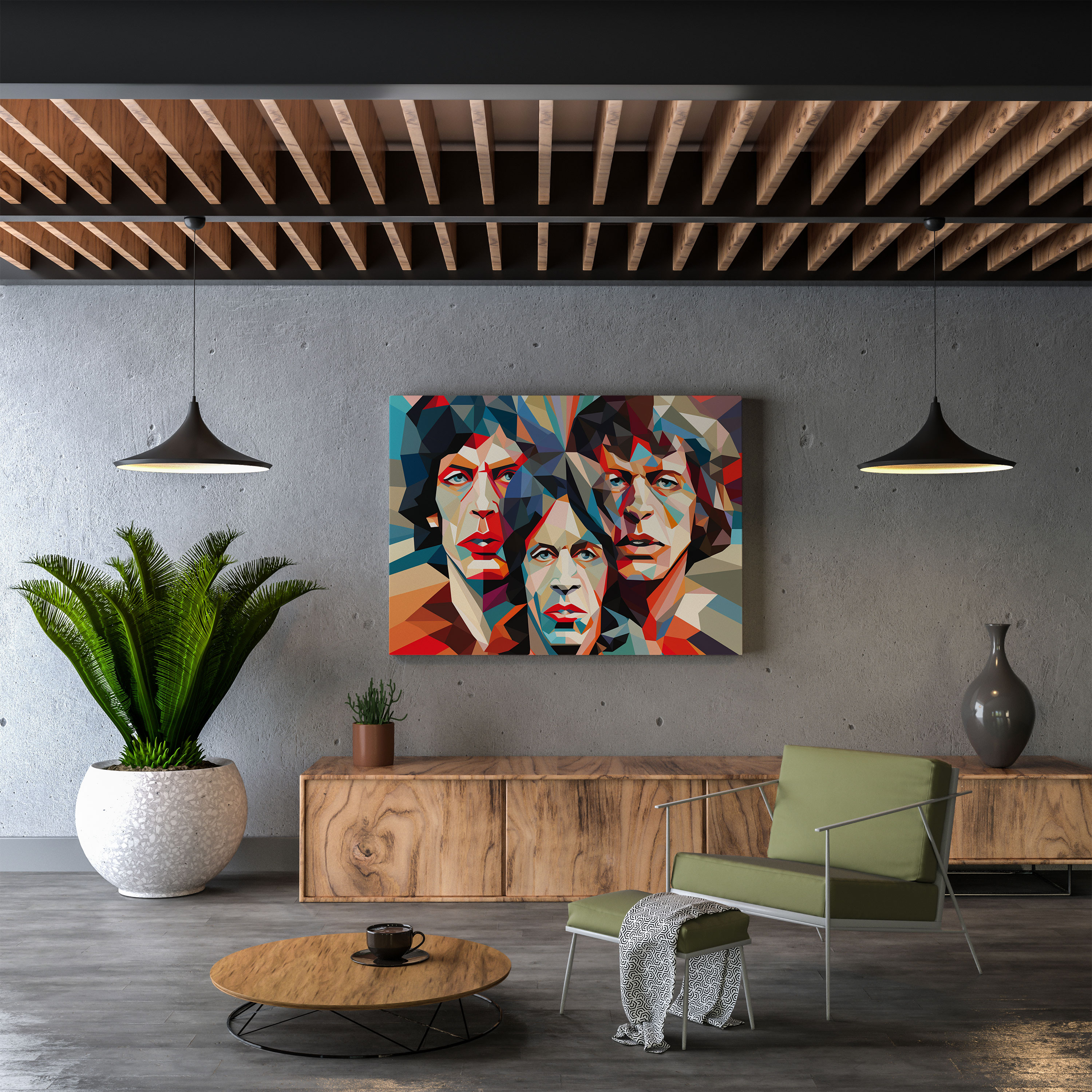 Rolling Stones Wall Decoration - Rolling Stones, Wall Decoration, Wall Art, Canvas Print