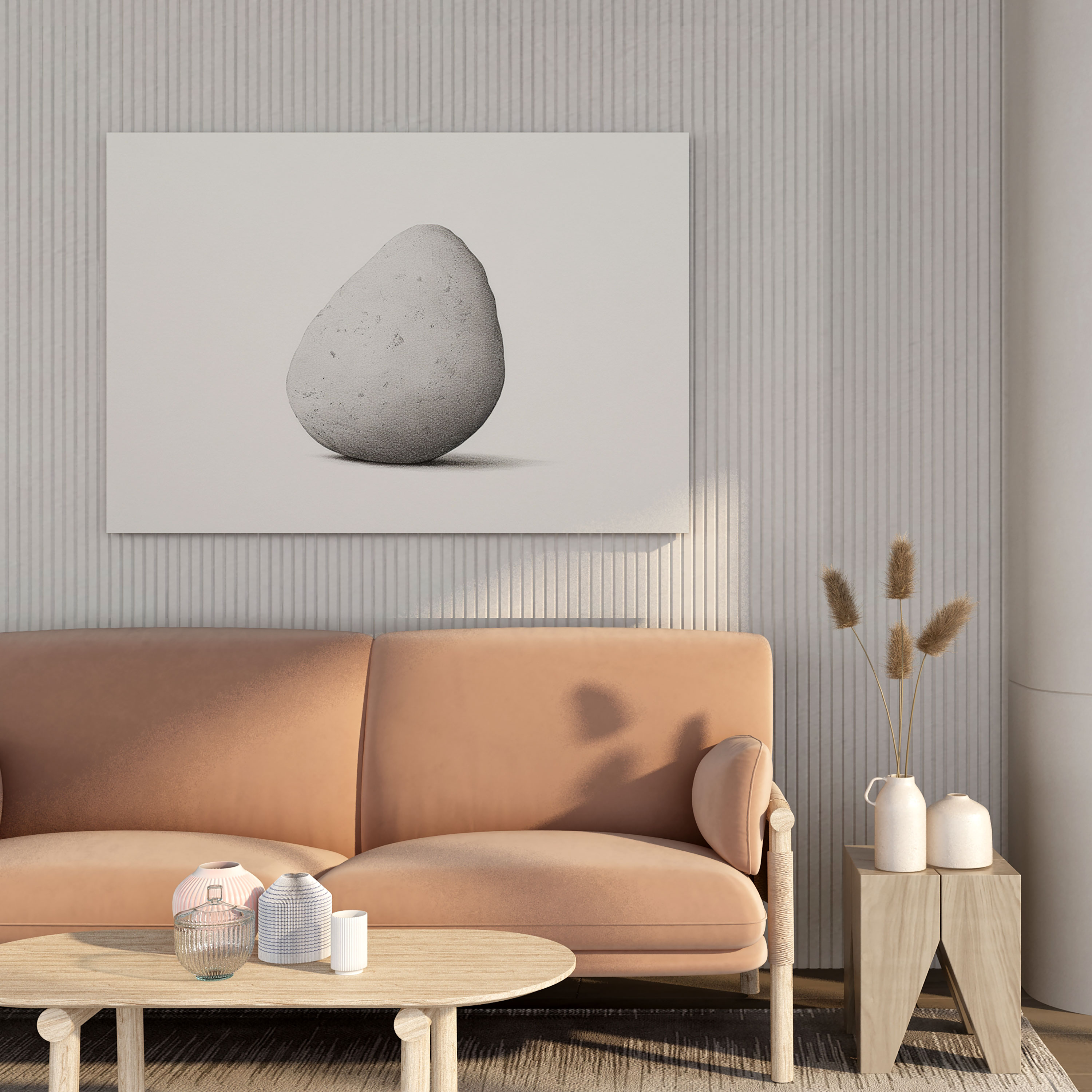 Rolling Stones Wall Decoration - Minimalist Drawing - Rolling Stones, Wall Art, Home Decoration, Clean Lines