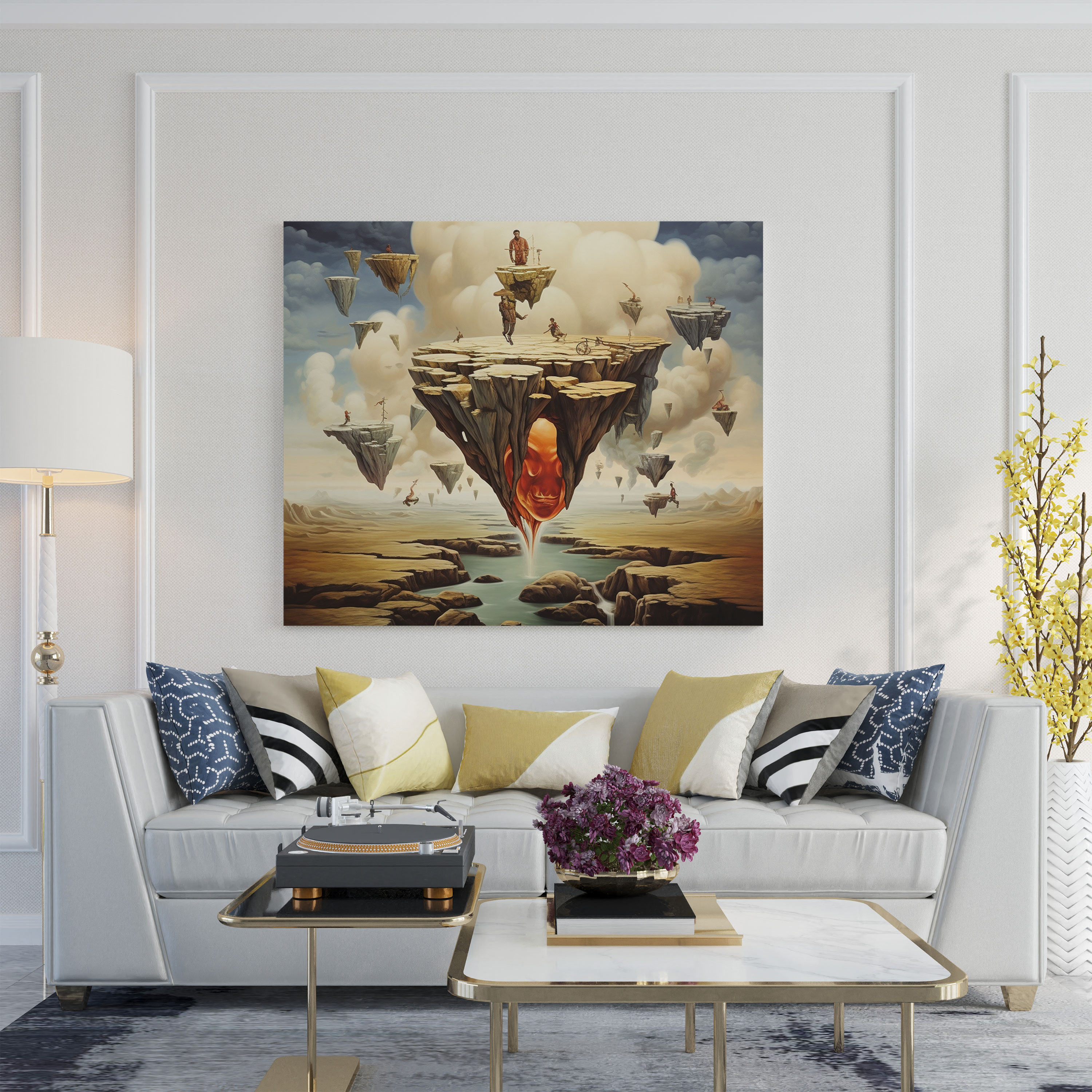 Rolling Stones Canvas Print - Surreal Artwork - Rolling Stones, Canvas Print, Home Decoration, Surreal Artwork