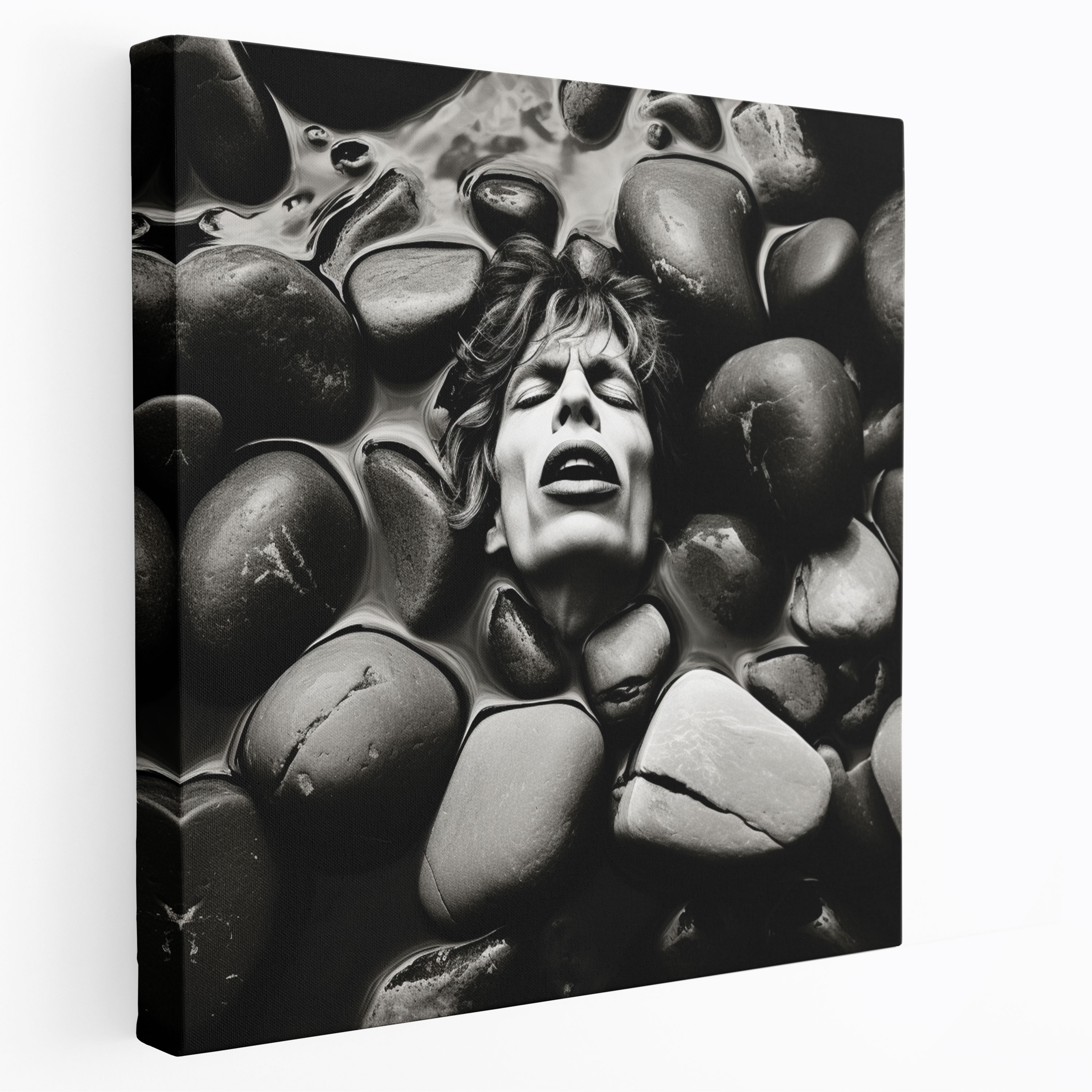 Rolling Stones Wall Art - Rolling Stones, Raw, Black And White Photography, Wall Art