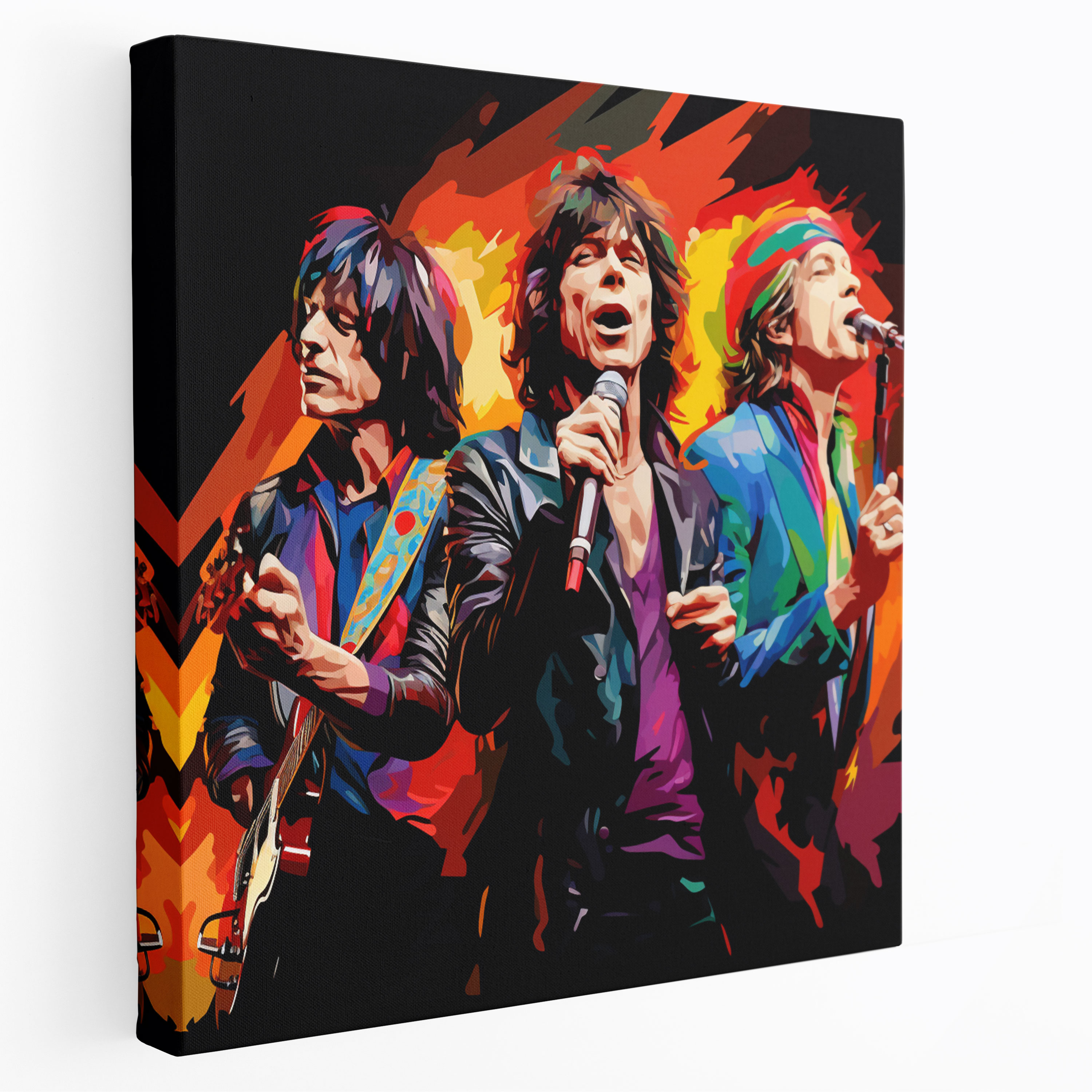 Leinwandbild Rolling Stones - Rolling Stones Home Dekoration visuell fesselnd Leinwand