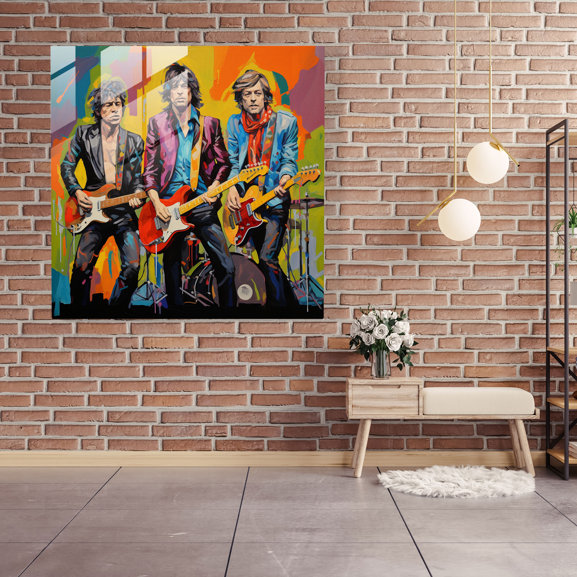 Rolling Stones Glass Print - Rolling Stones, Glass Print, Rolling Stones, Home Decoration