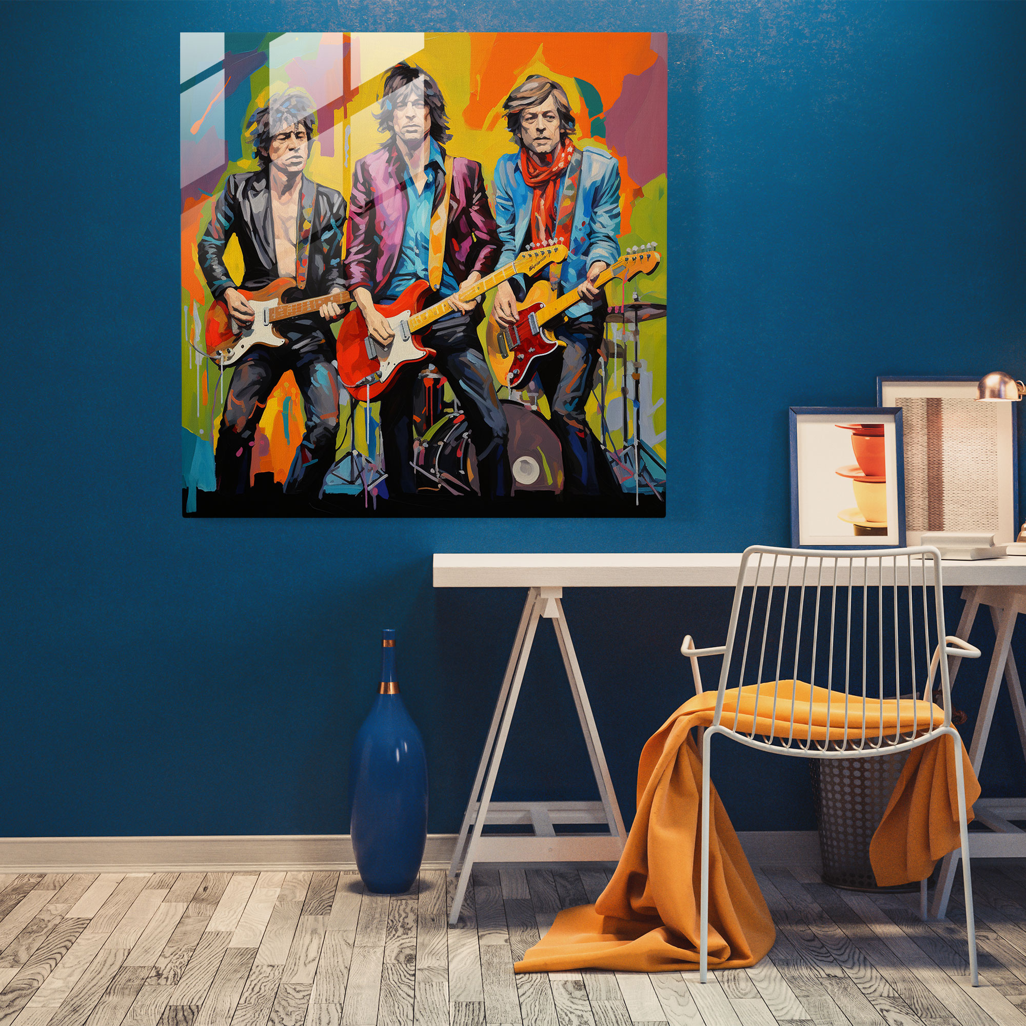 Rolling Stones Glass Print - Rolling Stones, Glass Print, Rolling Stones, Home Decoration