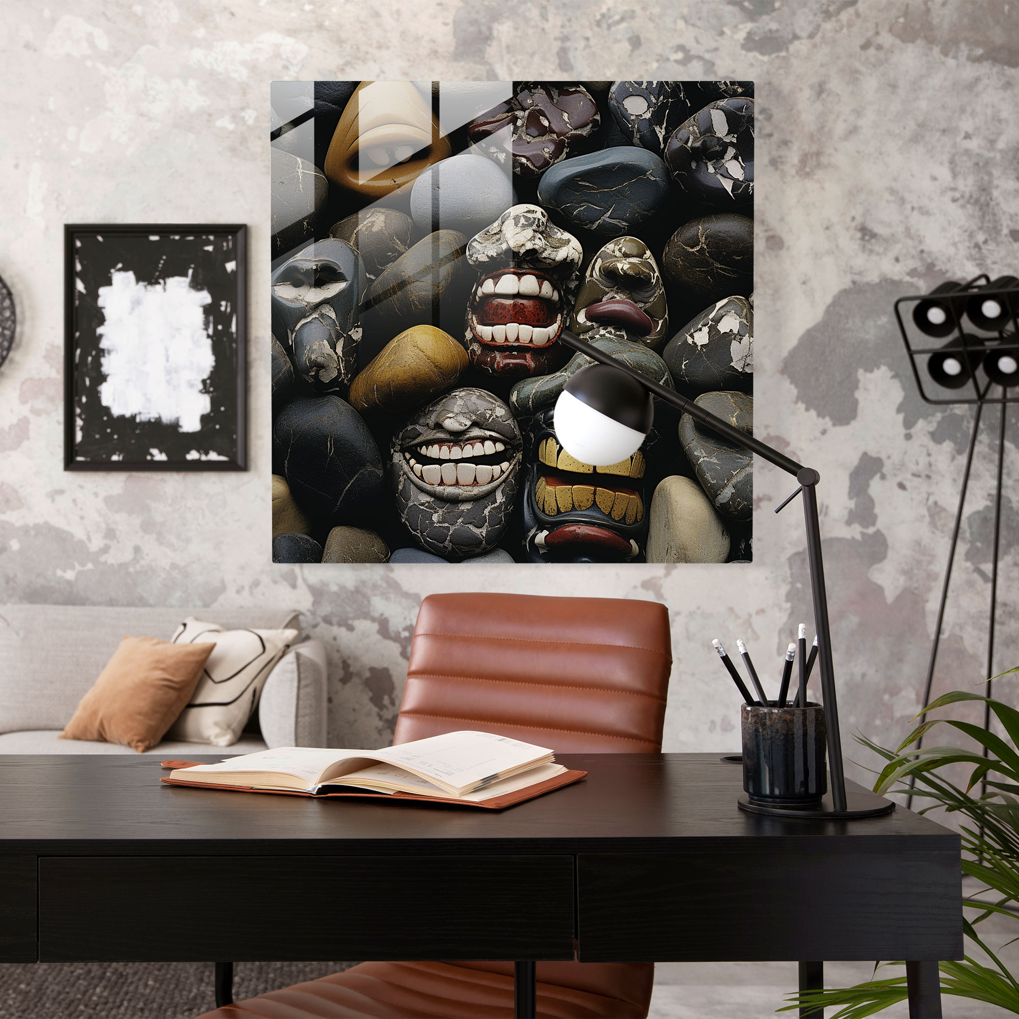 Intricate Rolling Stones Glass Print - Rolling Stones, Glass Print, Glass Wall Art, Modern Art