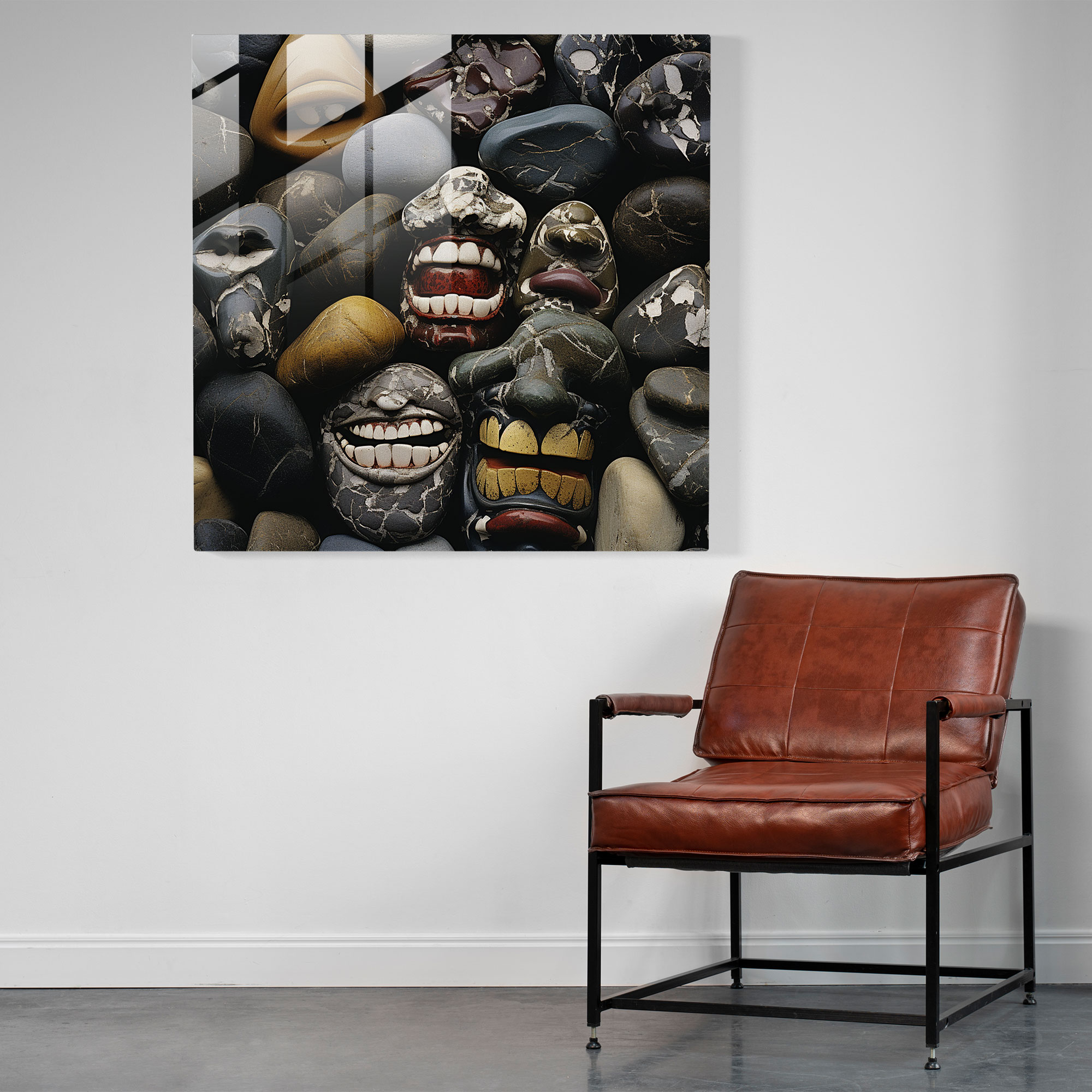 Intricate Rolling Stones Glass Print - Rolling Stones, Glass Print, Glass Wall Art, Modern Art