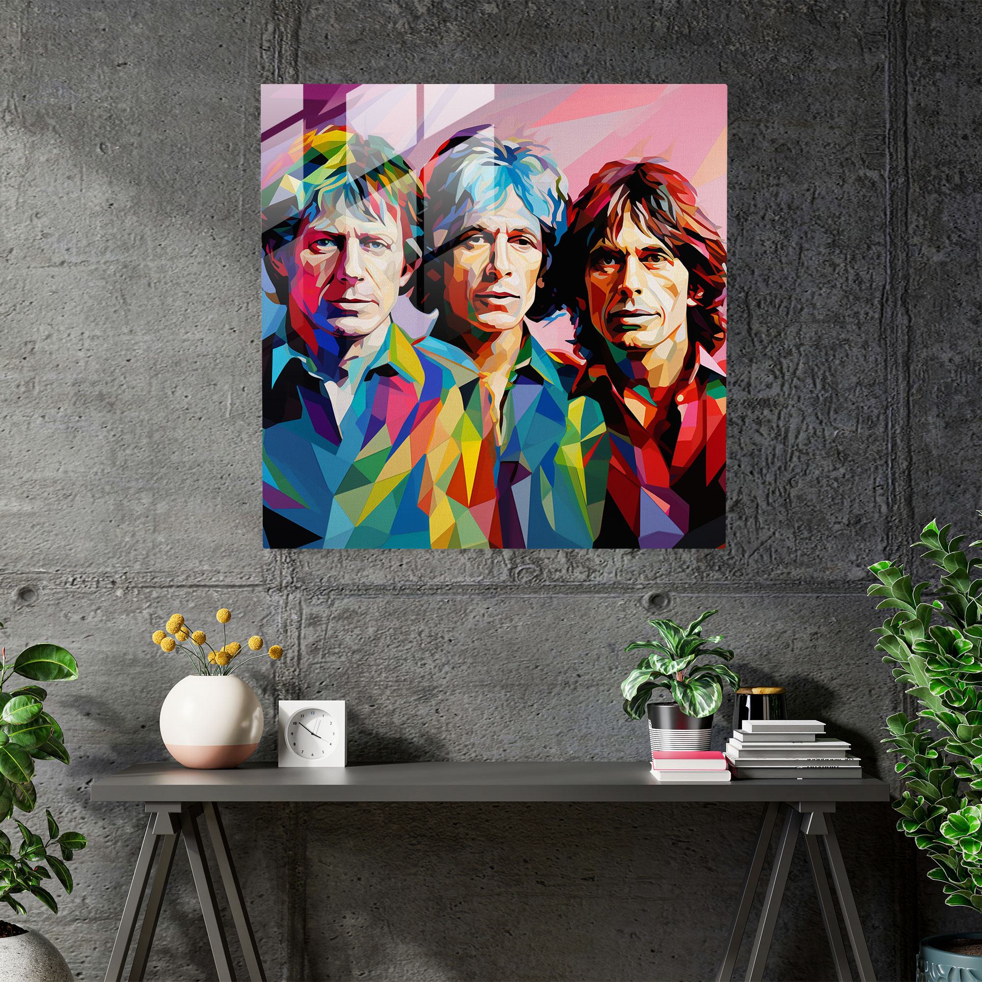 Rolling Stones Glass Print - Rolling Stones, Home Decoration, Rolling Stones, Wall Decoration