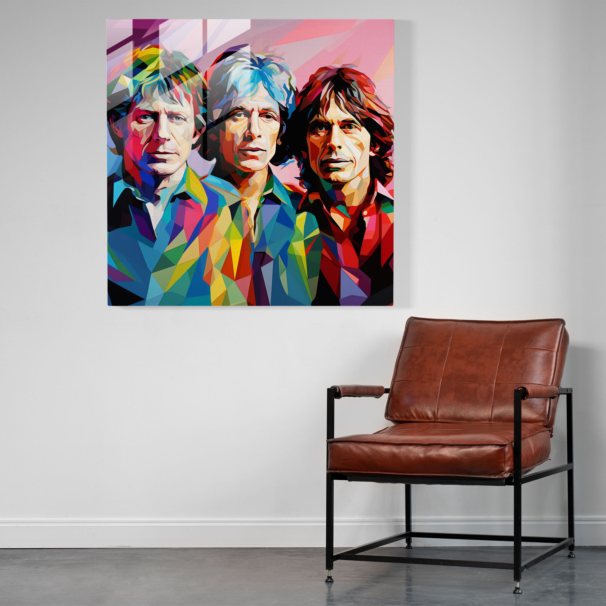 Rolling Stones Glass Print - Rolling Stones, Home Decoration, Rolling Stones, Wall Decoration