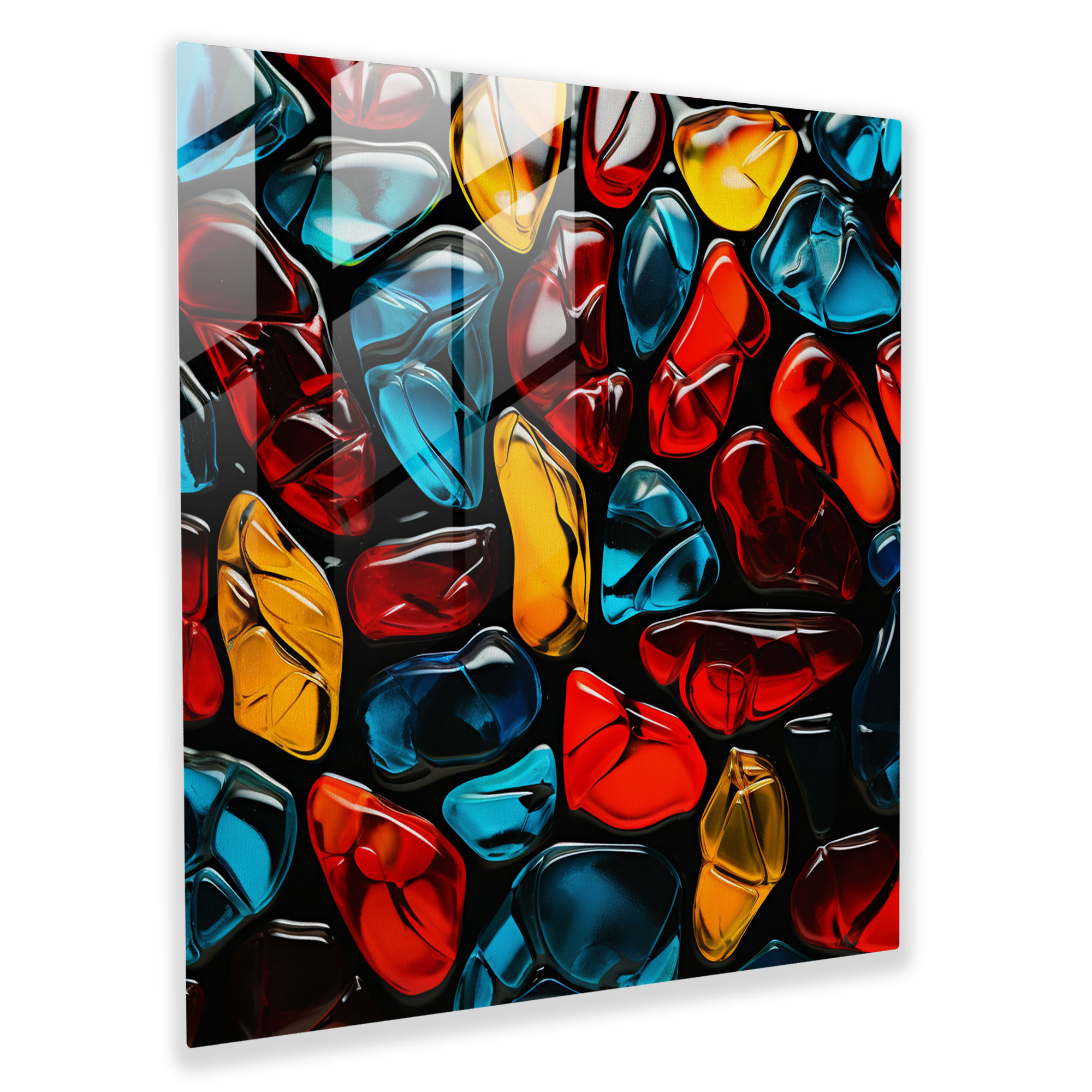Glasbild Rolling Stones - Lebendige Farben für Zuhause