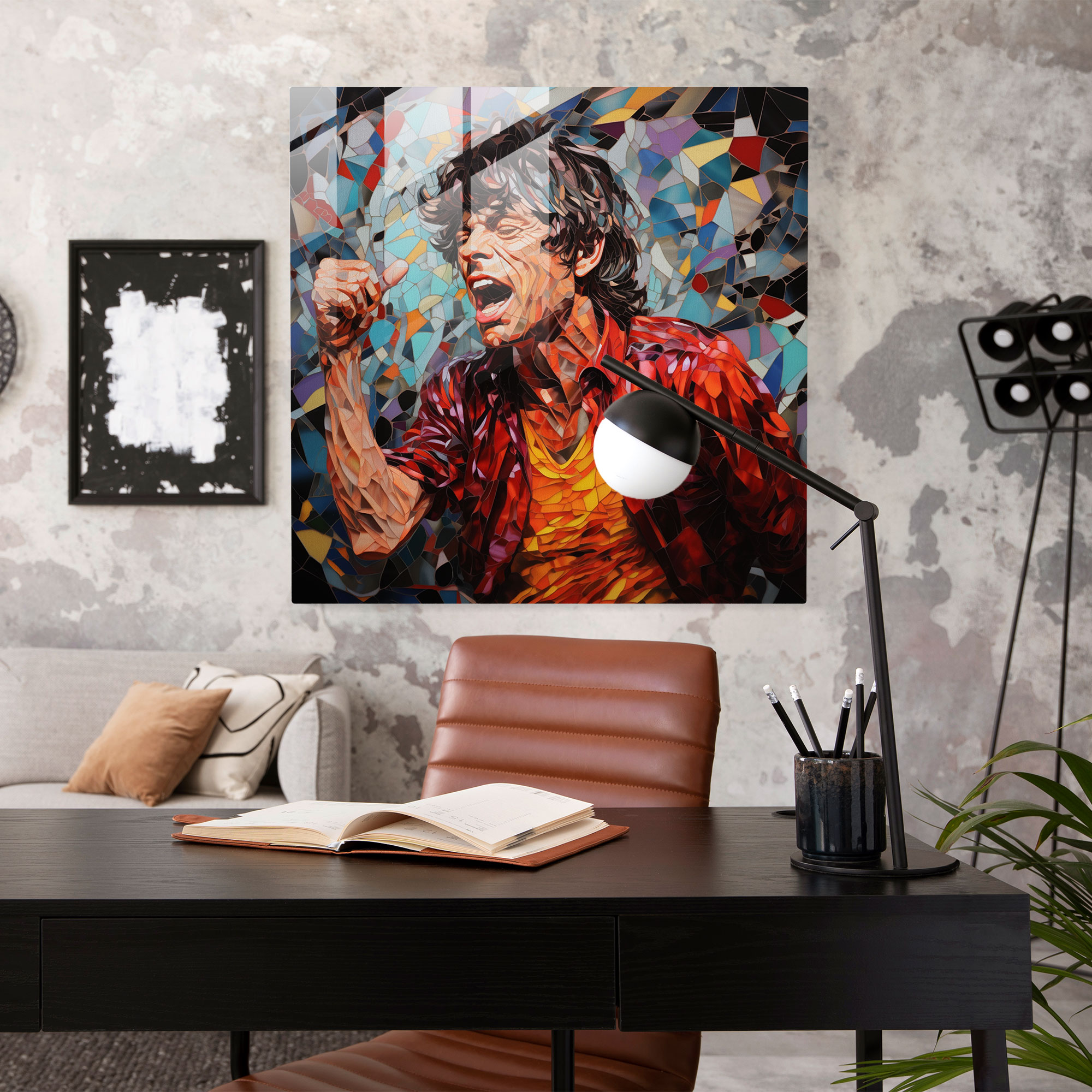 Colorful Stones Glass Print - Rolling Stones, Rolling Stones, Glass Art, Breathtaking Masterpiece
