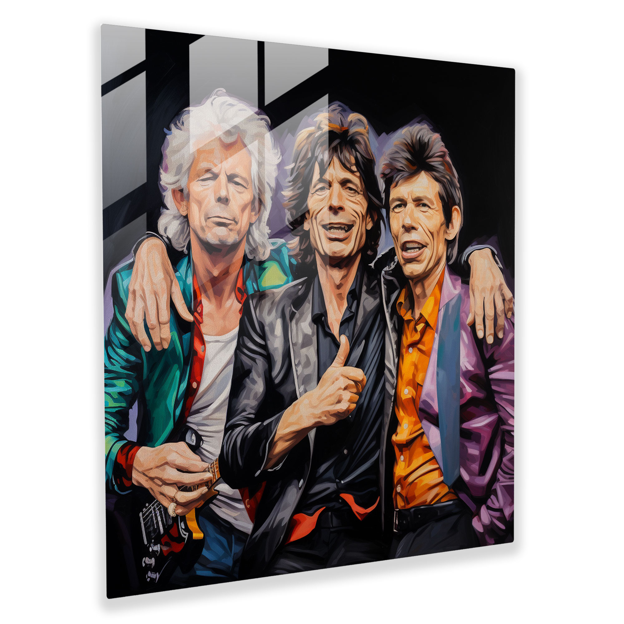 Elegant Stones Glass Print - Rolling Stones, Glass Print, Modern Art, Rolling Stones