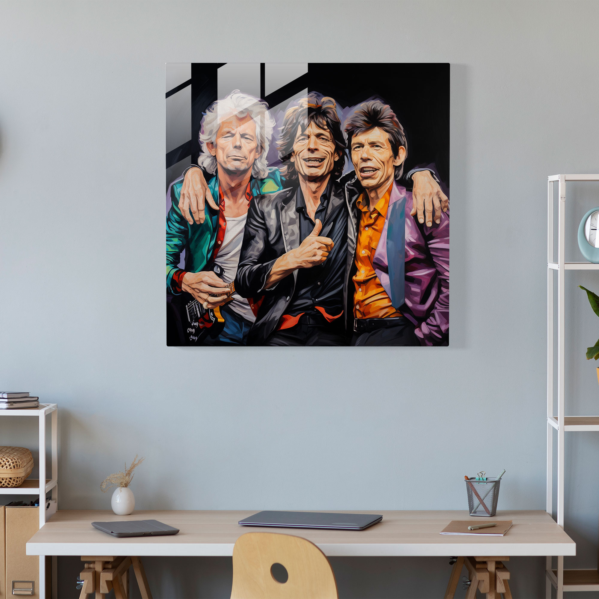 Elegant Stones Glass Print - Rolling Stones, Glass Print, Modern Art, Rolling Stones