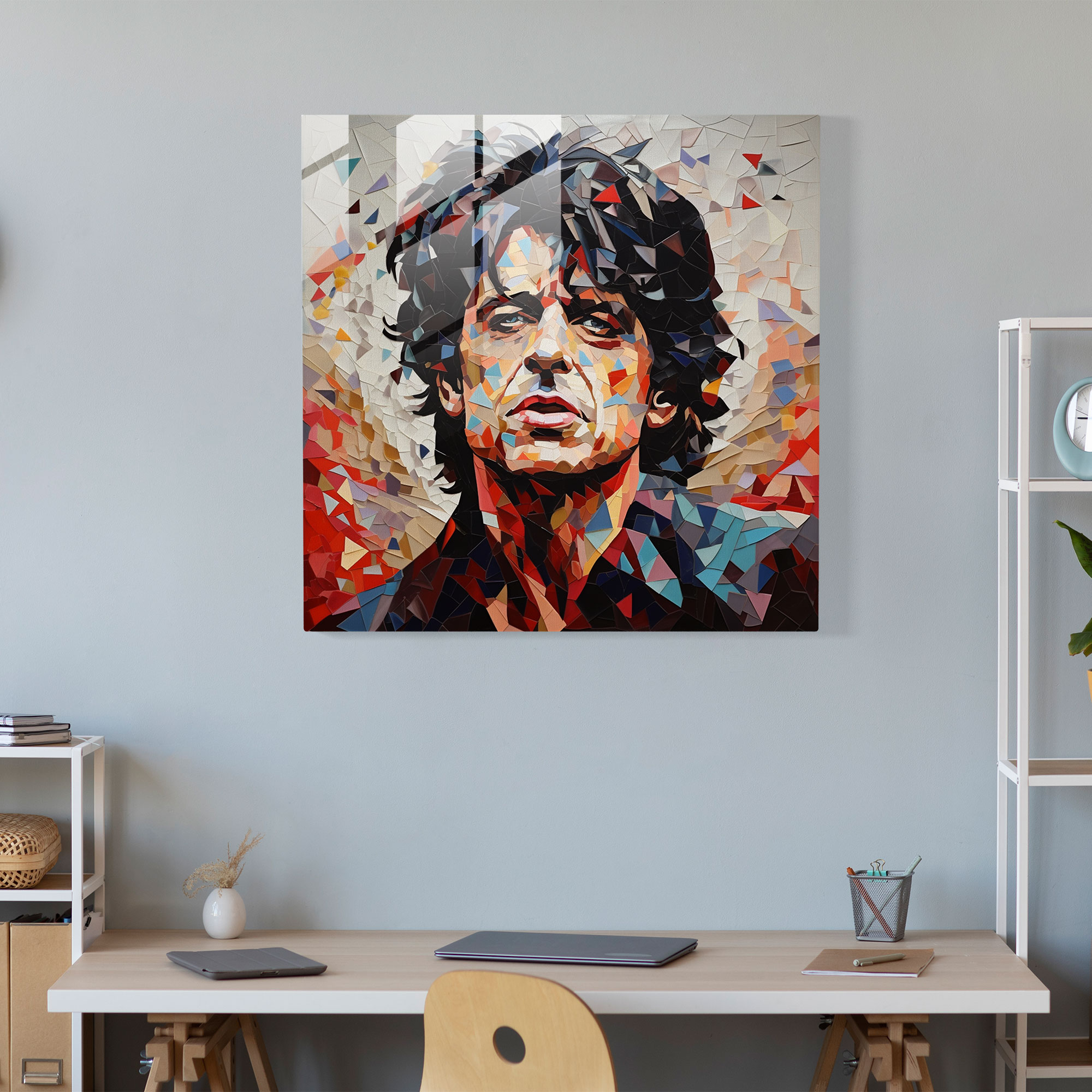 Glasbild Rolling Stones - Rolling Stones Glas-Kunst Wohn-Deko Glasbild