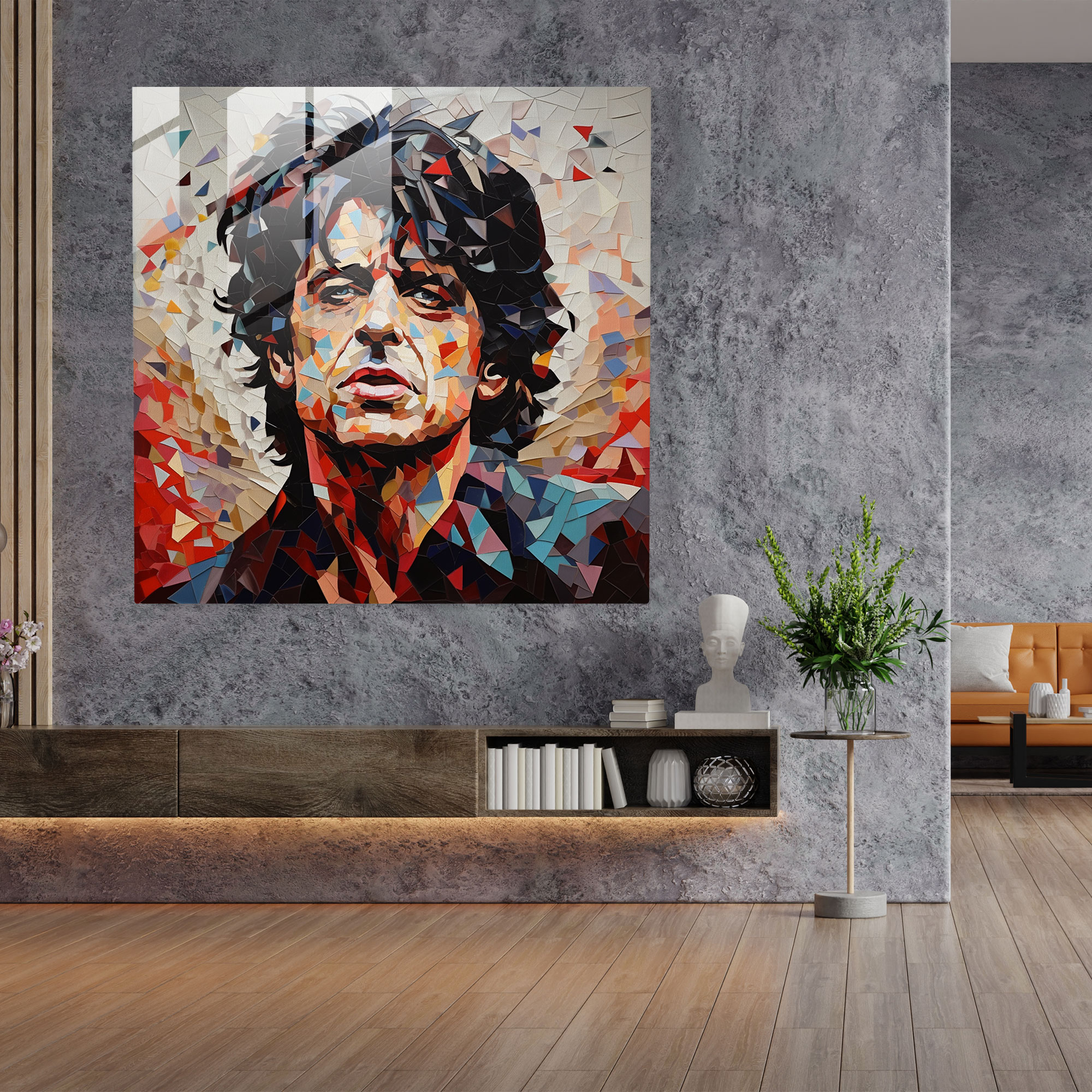 Glasbild Rolling Stones - Rolling Stones Glas-Kunst Wohn-Deko Glasbild